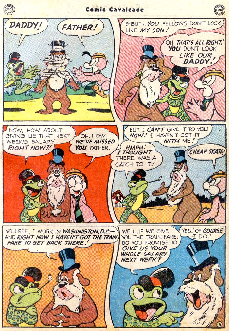 Read online Comic Cavalcade comic -  Issue #36 - 37