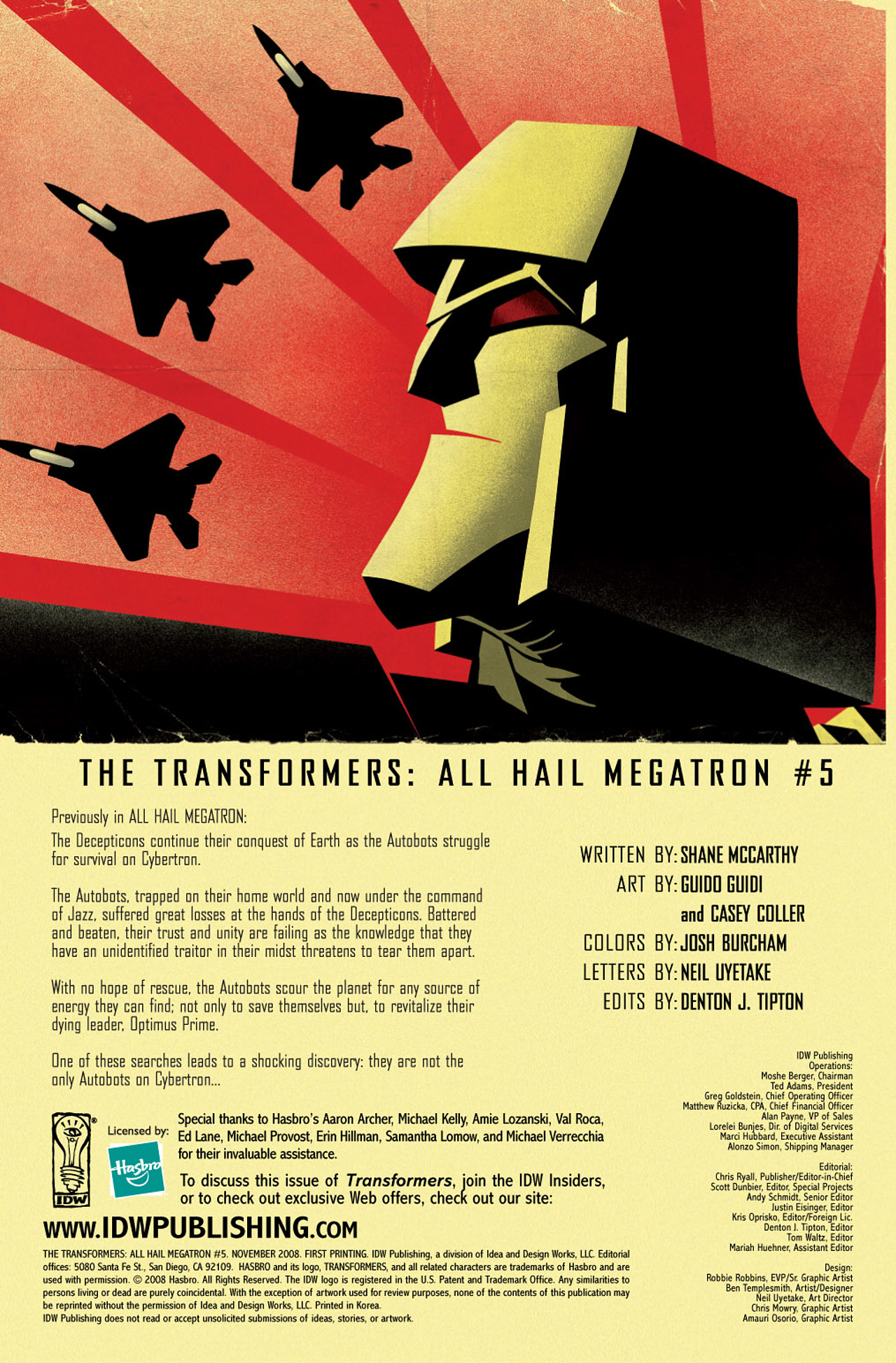 Read online The Transformers: All Hail Megatron comic -  Issue #5 - 4