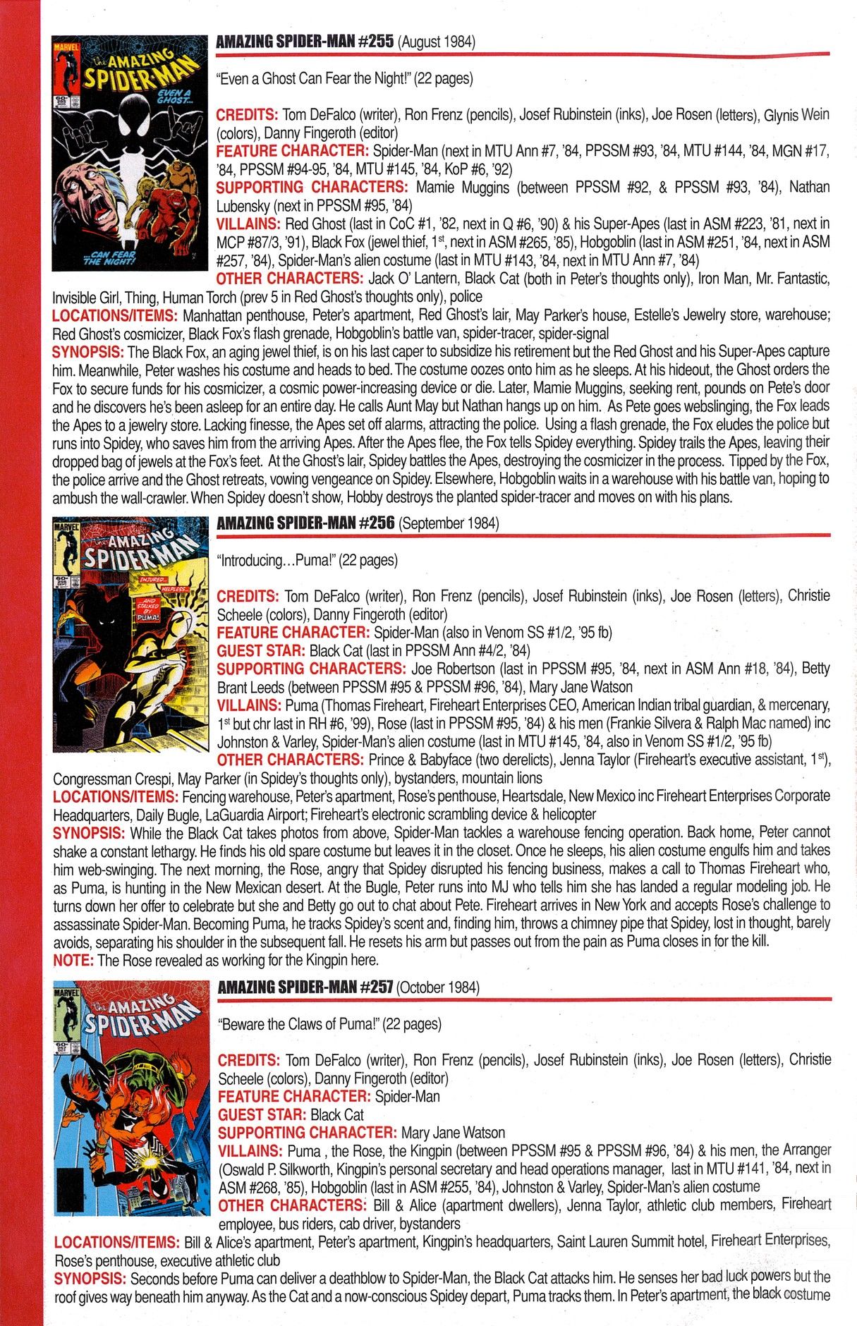 Read online Official Index to the Marvel Universe comic -  Issue #6 - 8