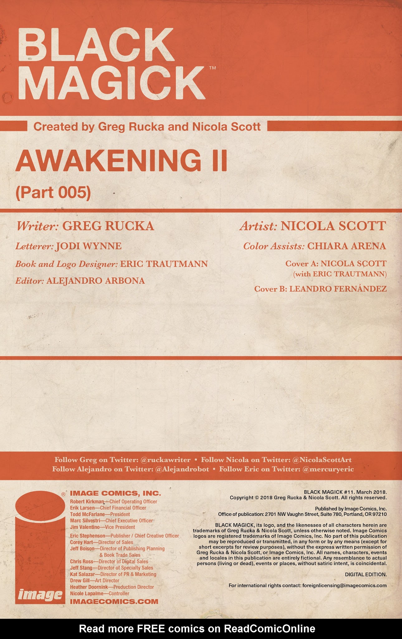 Read online Black Magick comic -  Issue #11 - 2