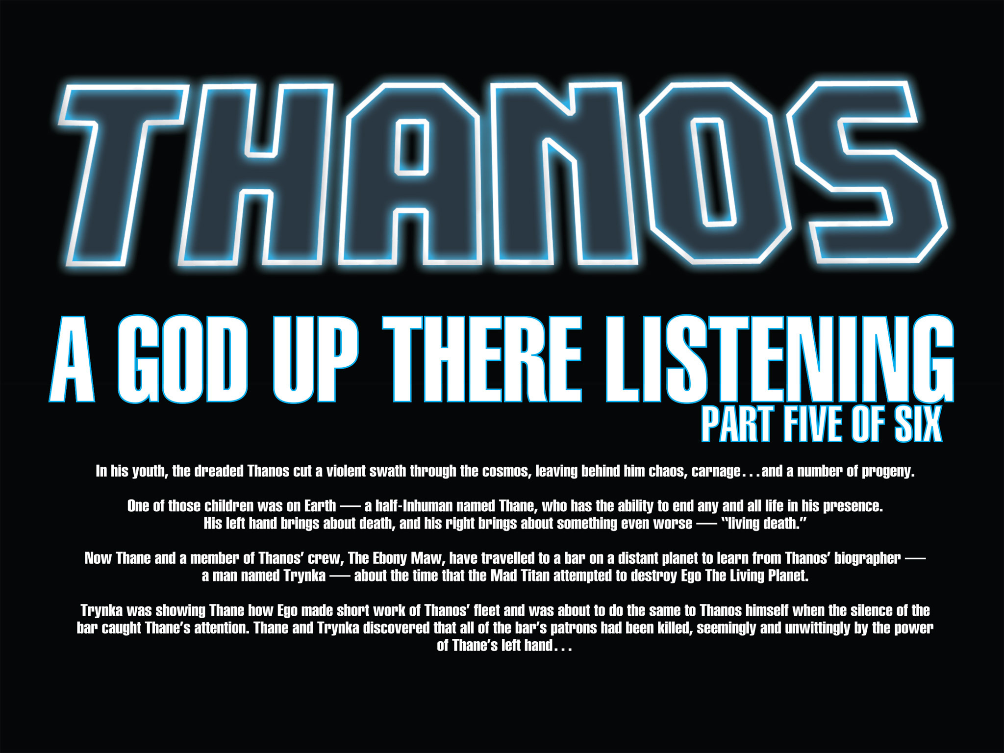 Read online Thanos: A God Up There Listening comic -  Issue # TPB - 254