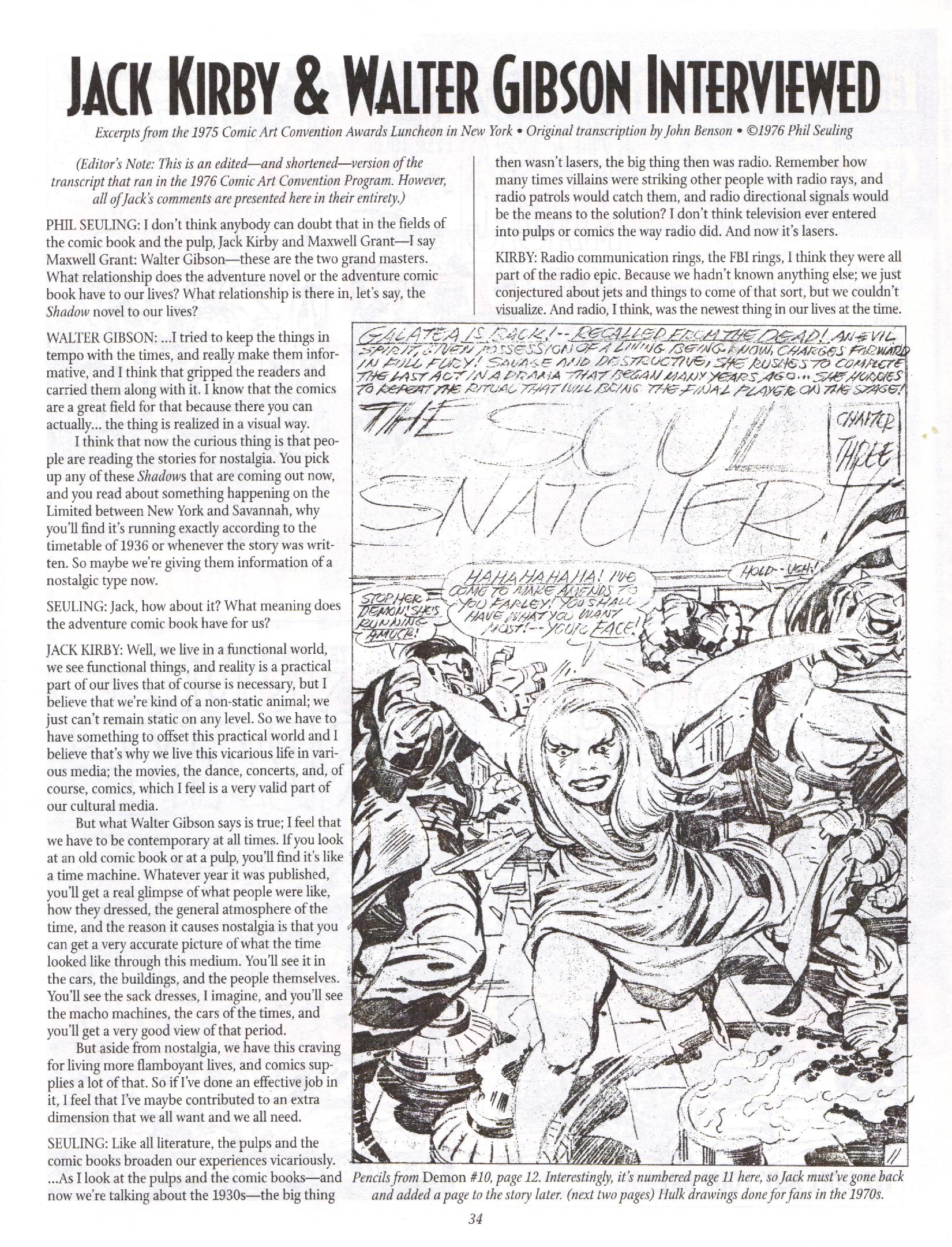 Read online The Jack Kirby Collector comic -  Issue #13 - 34