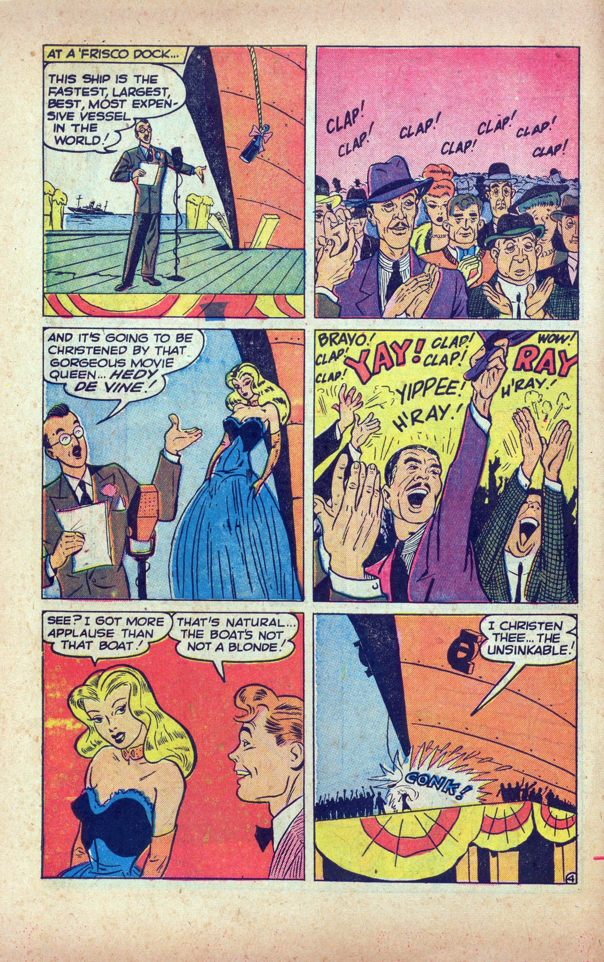 Read online Hedy Of Hollywood Comics comic -  Issue #43 - 6