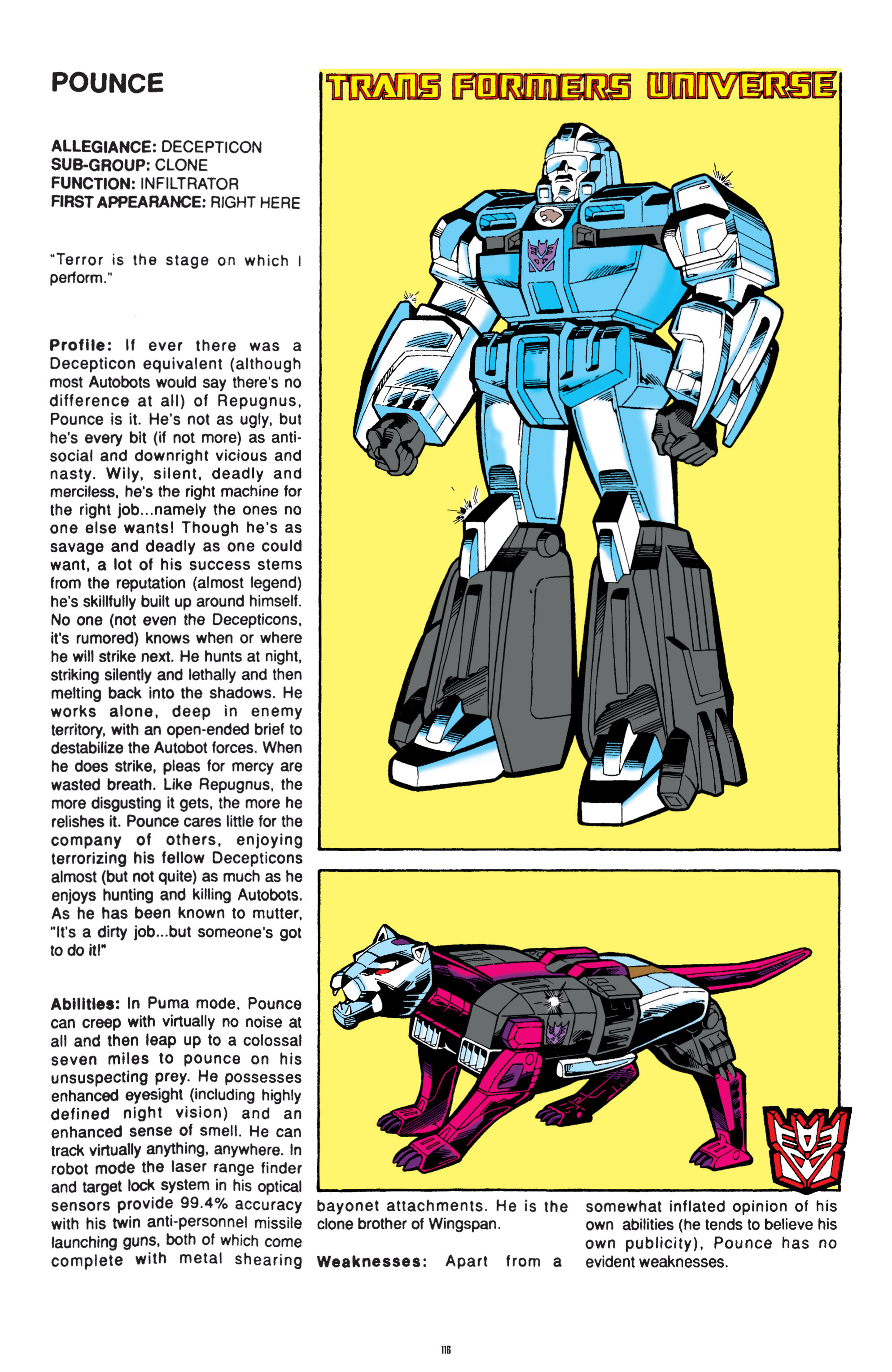 Read online The Transformers Classics comic -  Issue # TPB 8 - 115
