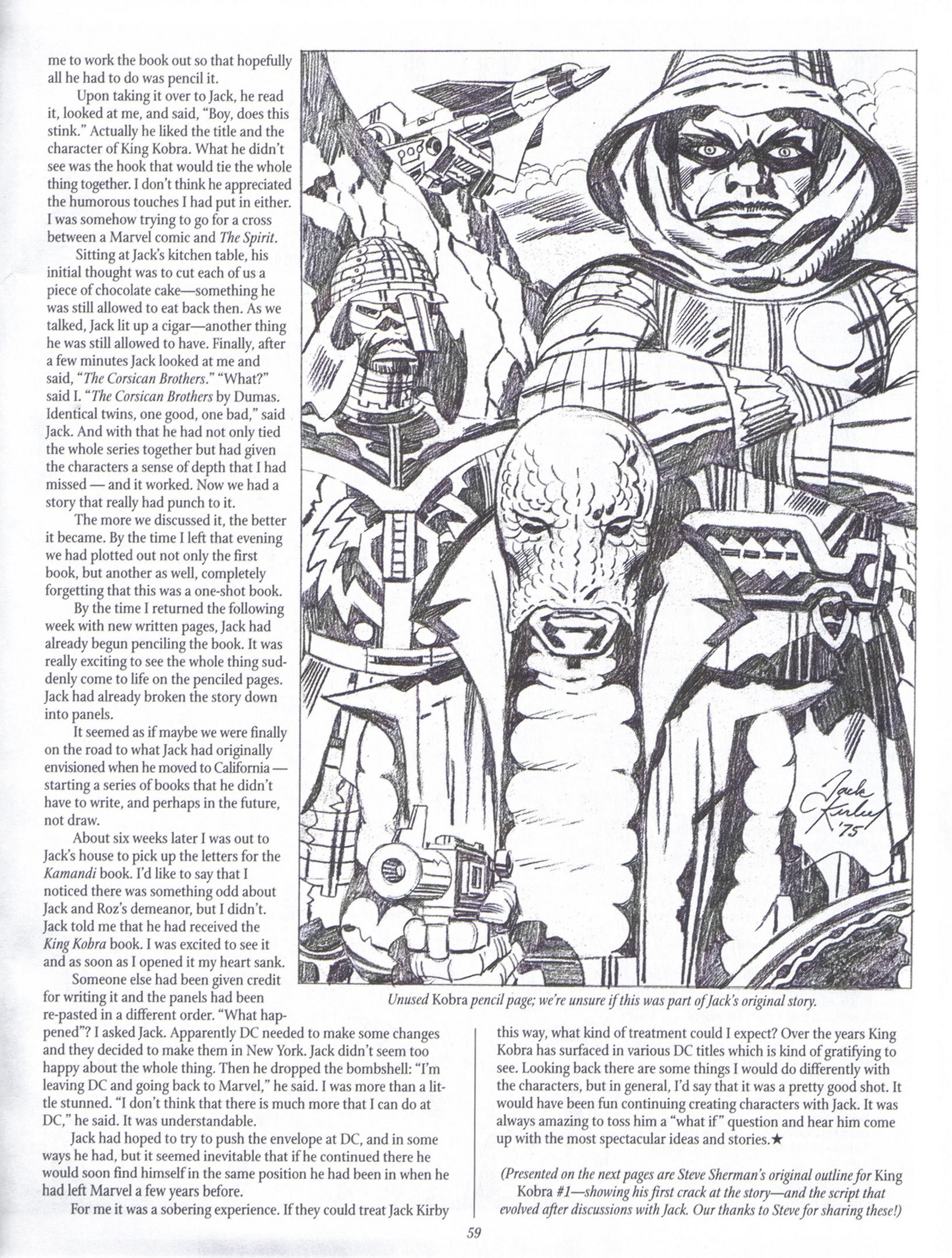 Read online The Jack Kirby Collector comic -  Issue #22 - 58
