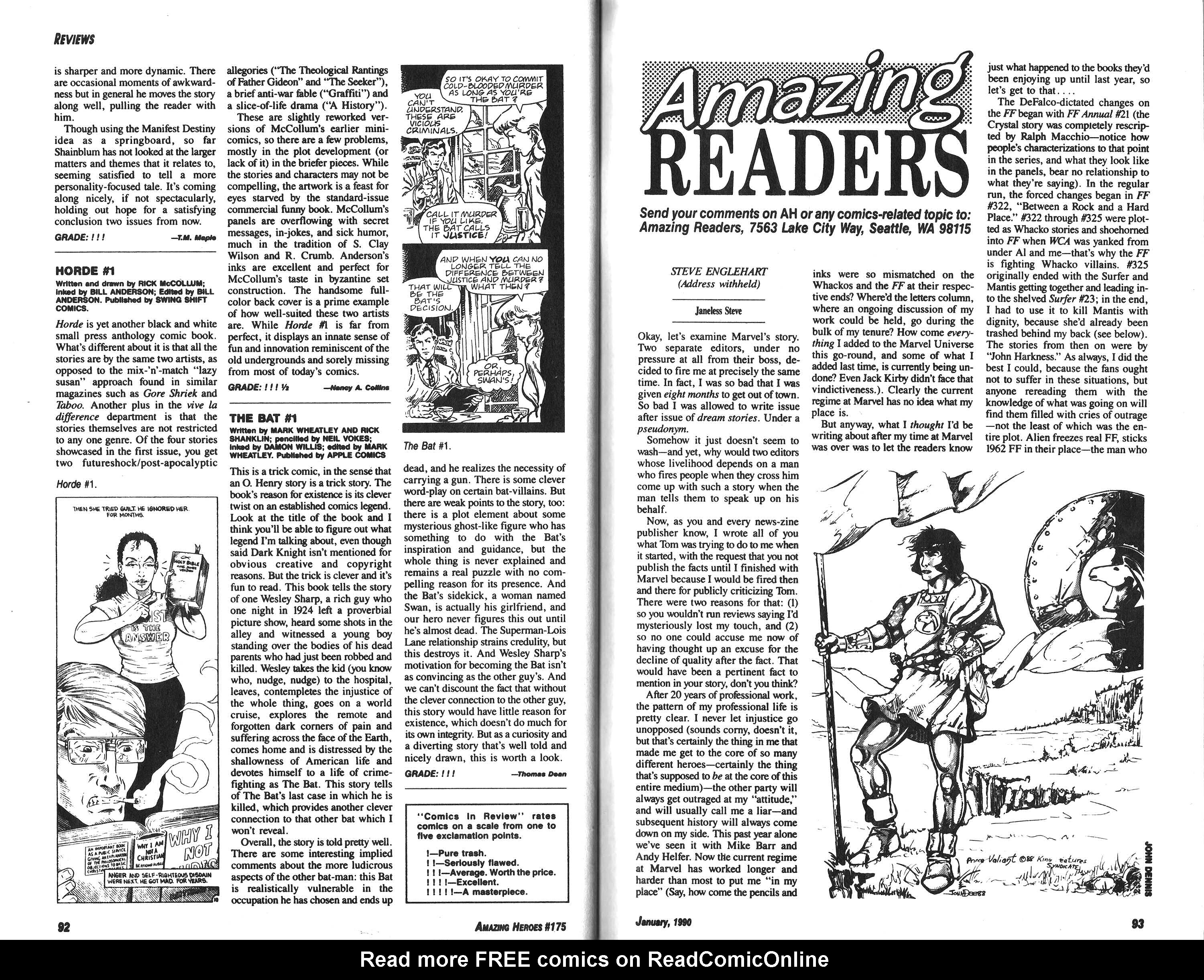 Read online Amazing Heroes comic -  Issue #175 - 47