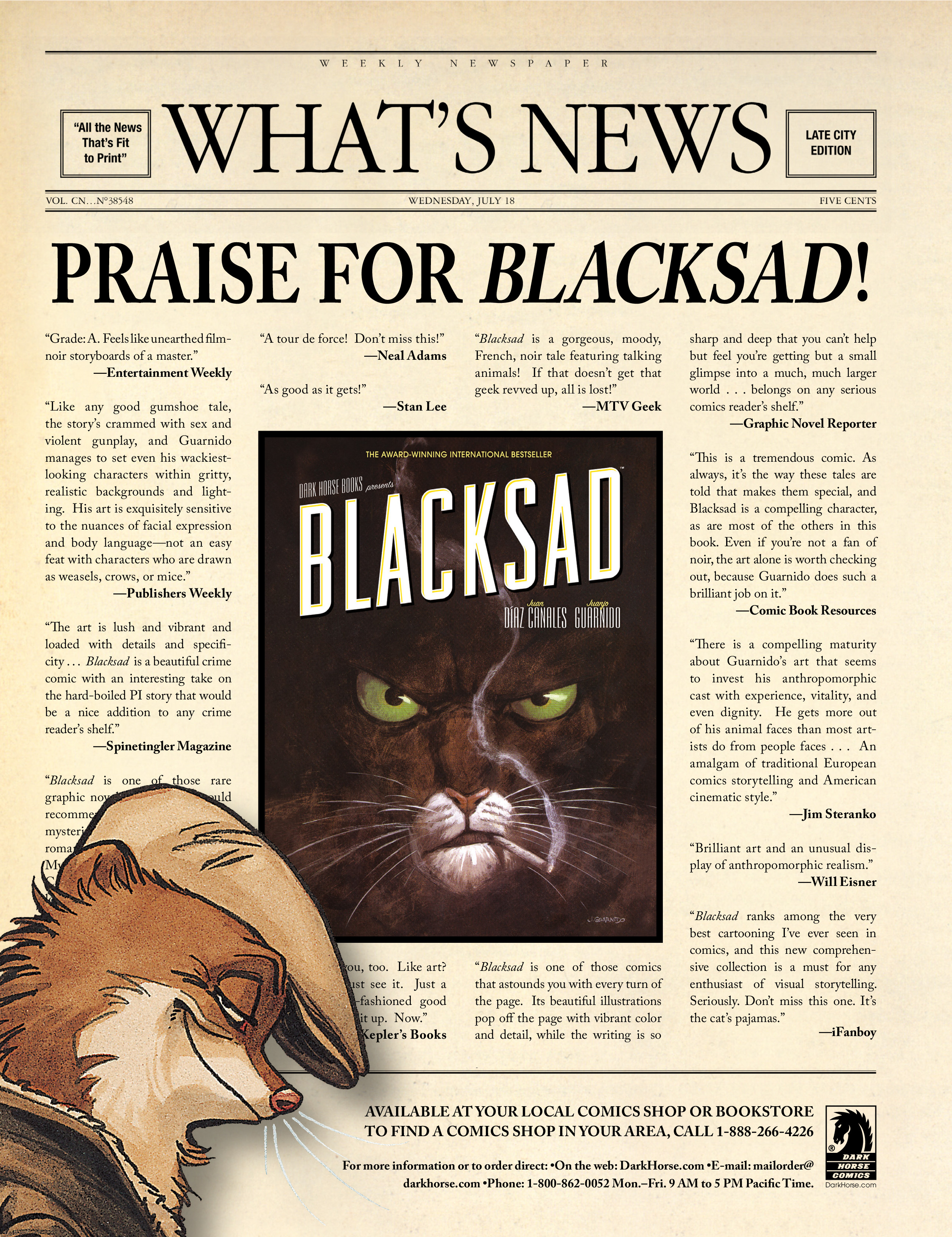 Read online Blacksad: A Silent Hell comic -  Issue # TPB - 111