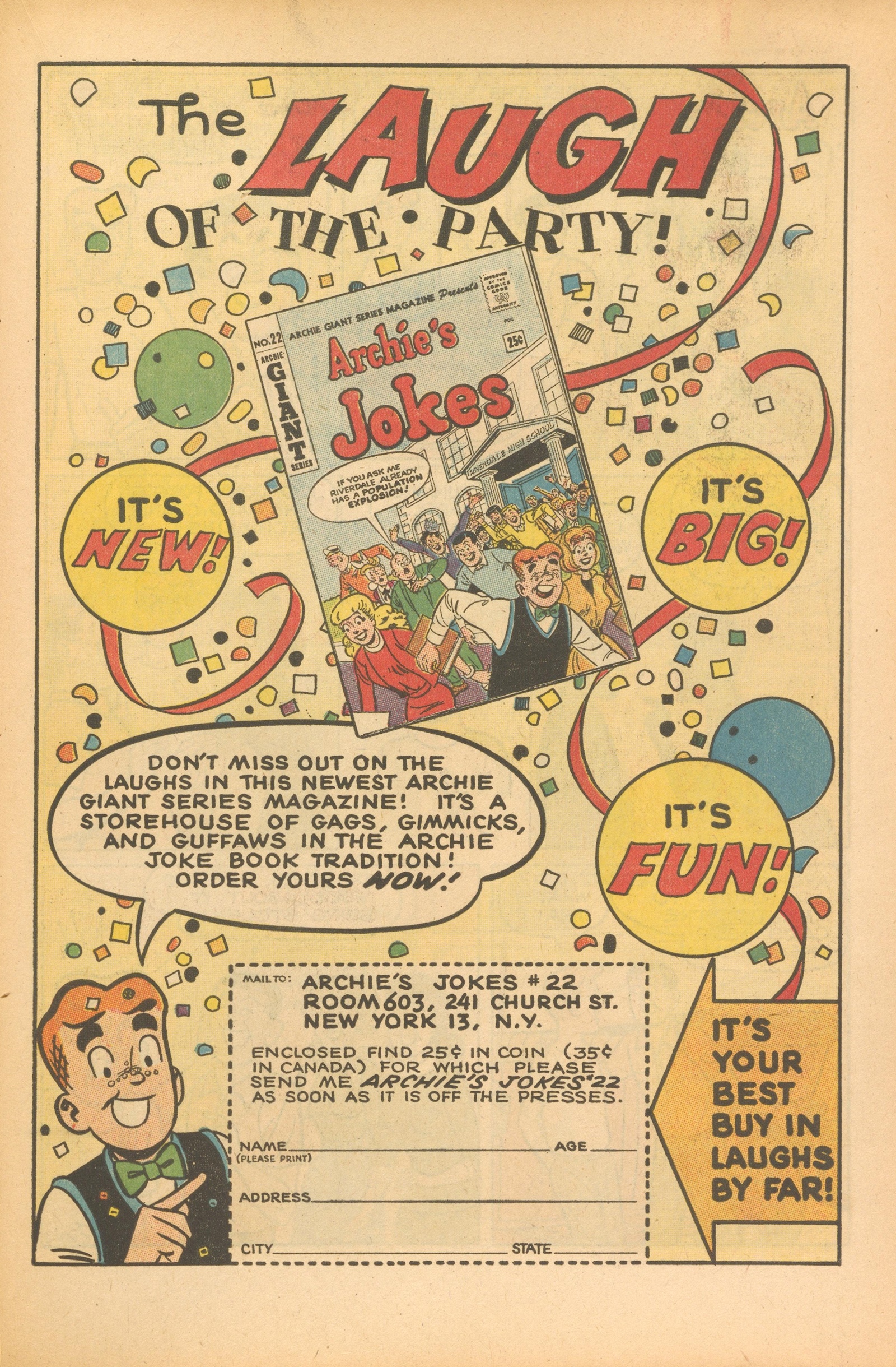 Read online Archie's Joke Book Magazine comic -  Issue #74 - 18