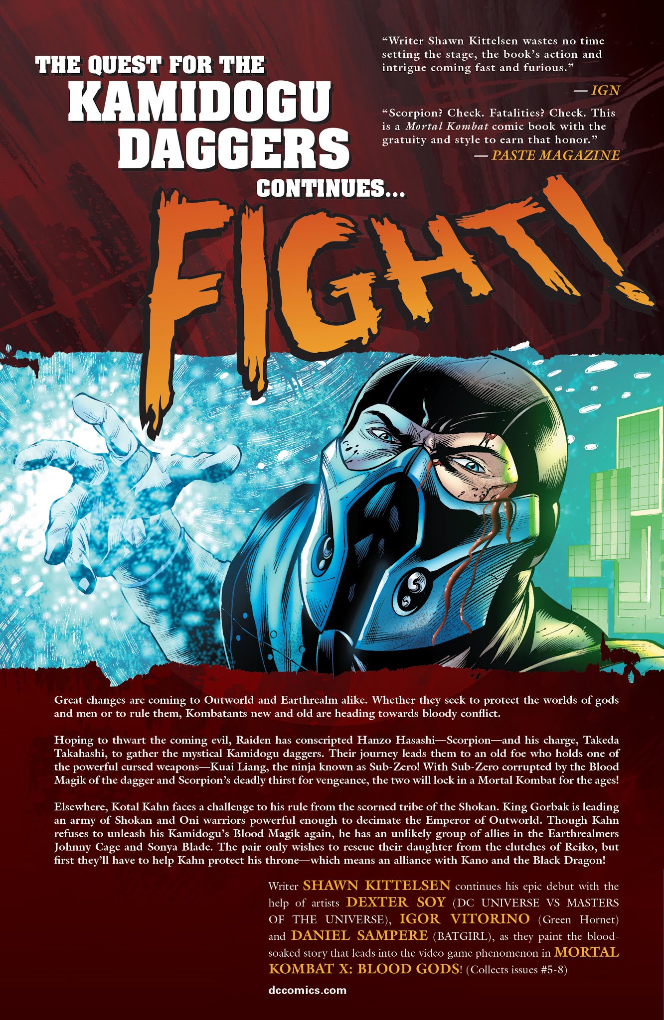 Read online Mortal Kombat X [I] comic -  Issue # _TPB 2 - 133