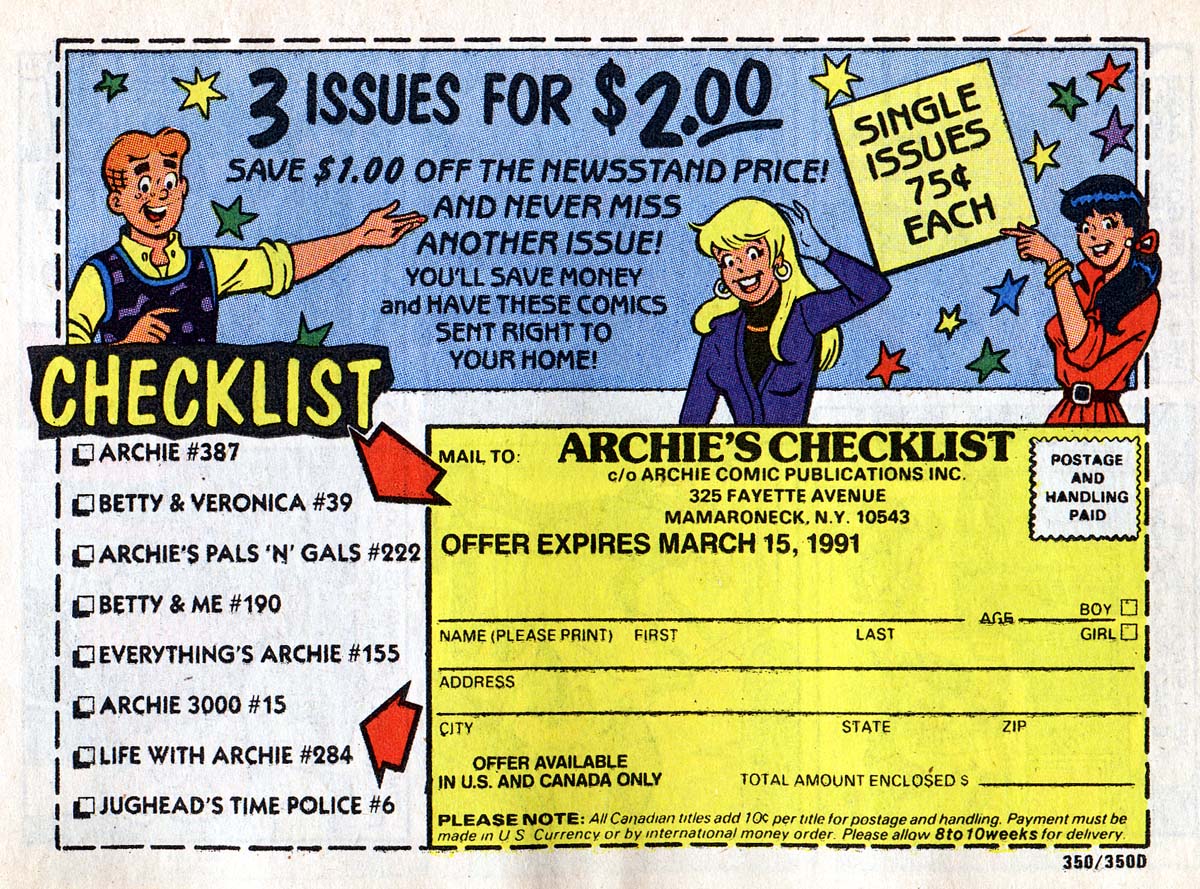 Read online Archie...Archie Andrews, Where Are You? Digest Magazine comic -  Issue #73 - 120