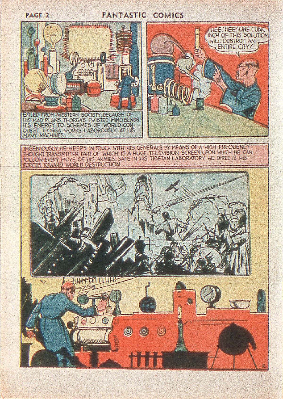 Read online Fantastic Comics comic -  Issue #1 - 5