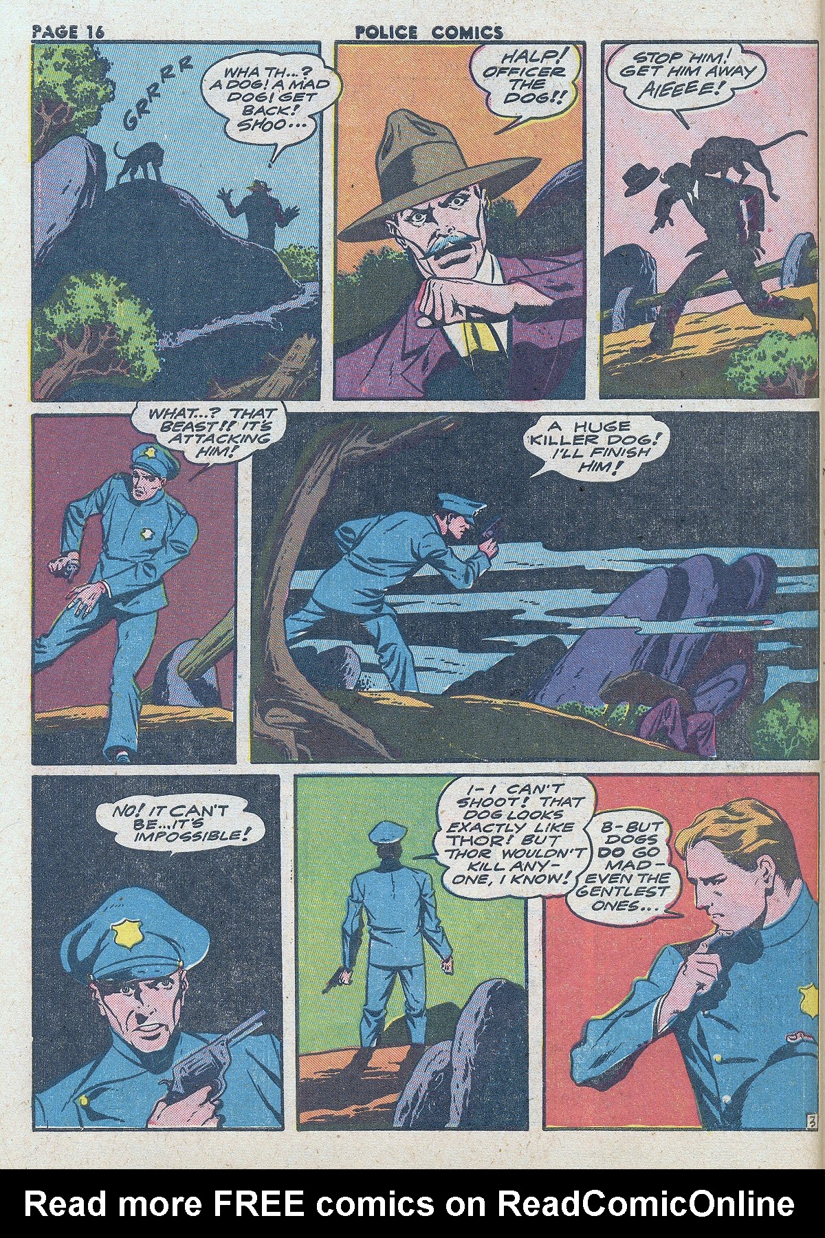 Read online Police Comics comic -  Issue #16 - 18