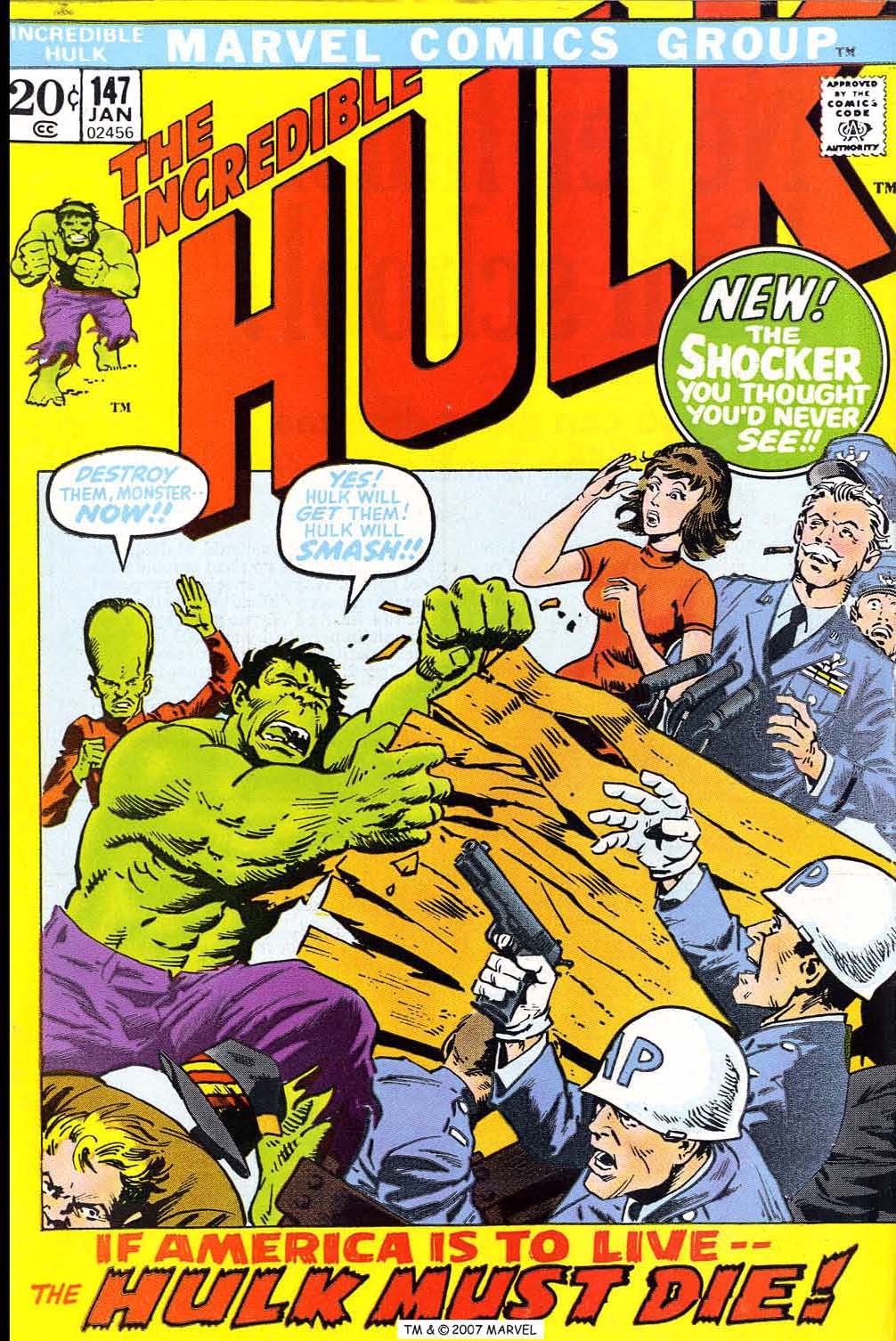 Read online The Incredible Hulk (1968) comic -  Issue #147 - 1