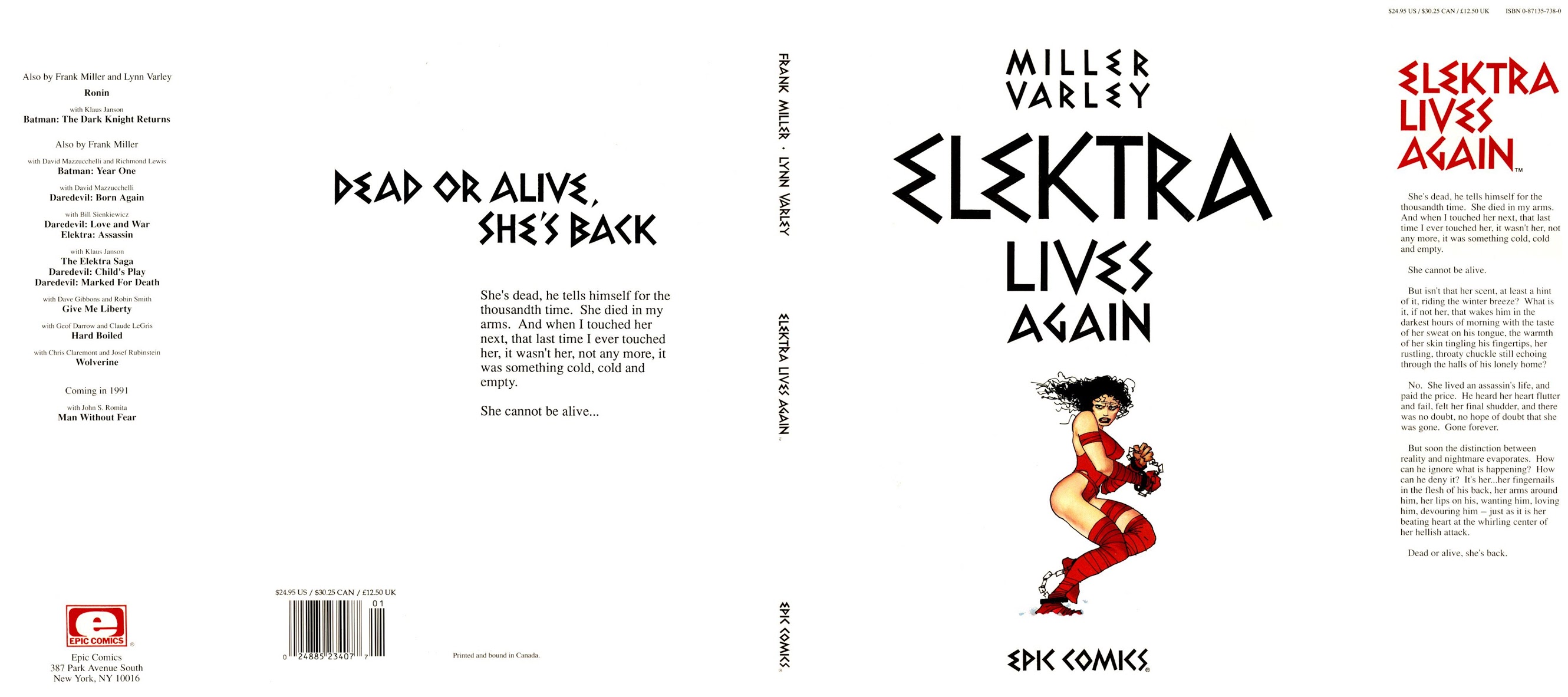 Read online Elektra Lives Again comic -  Issue # Full - 1