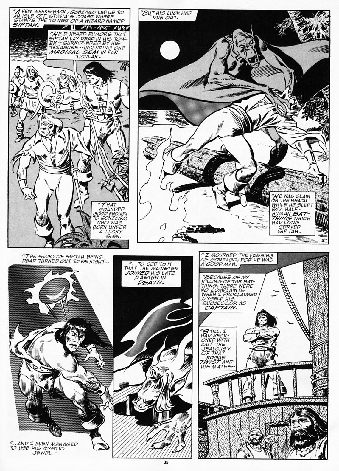 Read online The Savage Sword Of Conan comic -  Issue #190 - 37