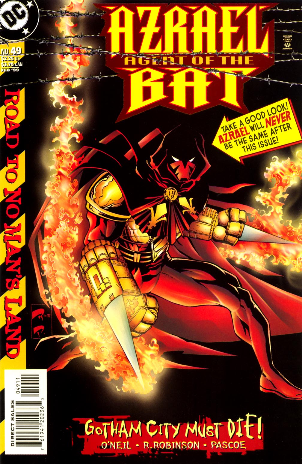 Read online Azrael: Agent of the Bat comic -  Issue #49 - 1