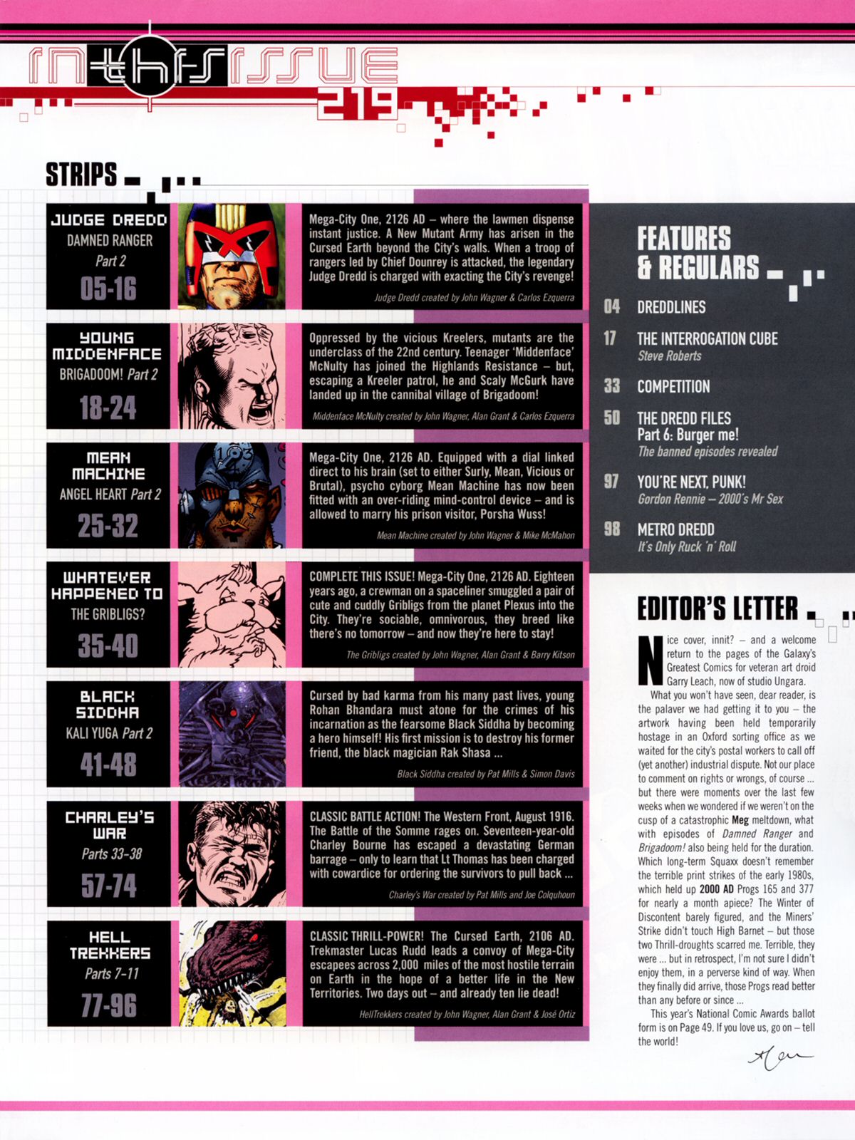 Read online Judge Dredd Megazine (Vol. 5) comic -  Issue #219 - 2
