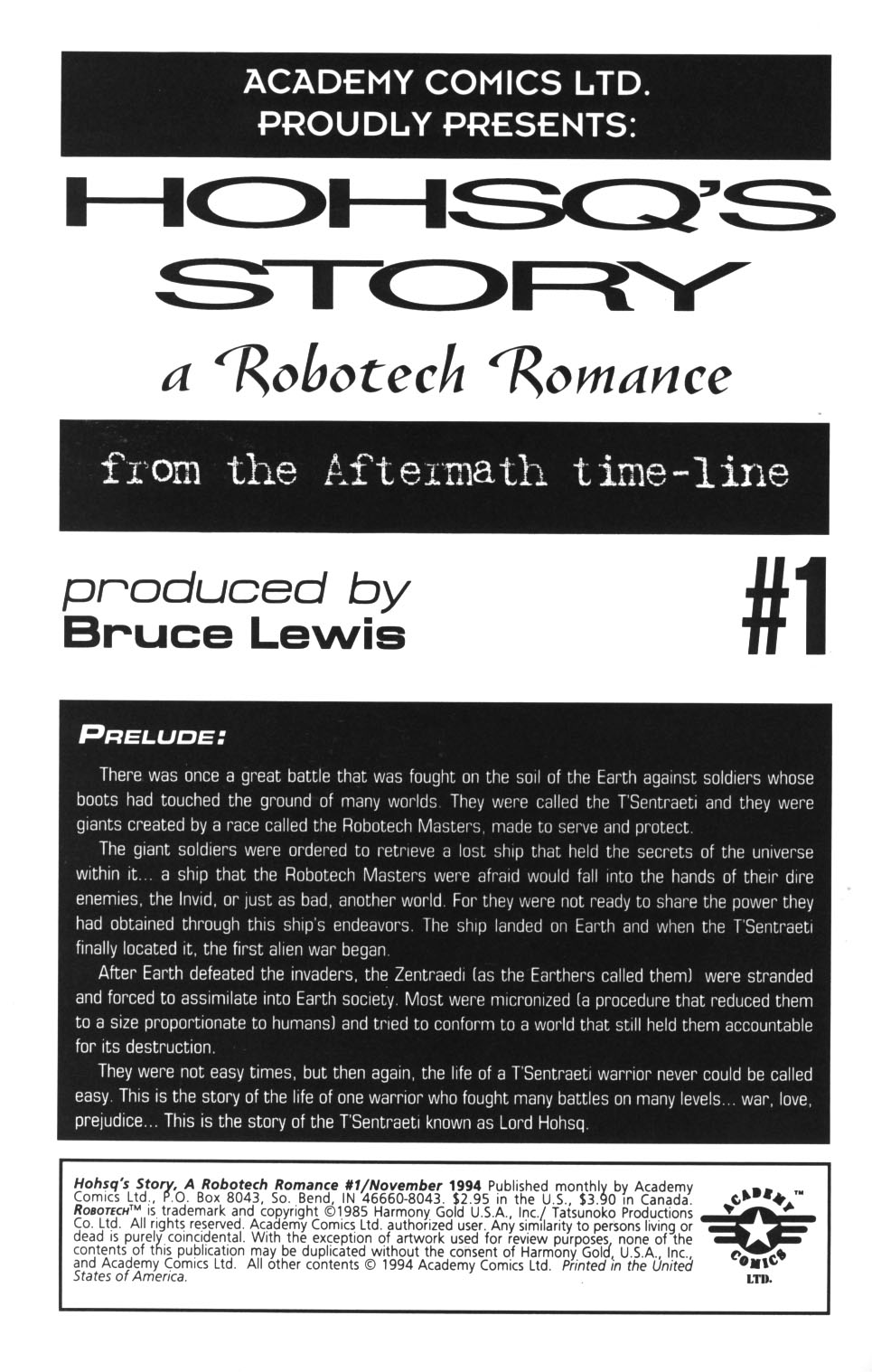 Read online Hohsq's Story: A Robotech Romance comic -  Issue # Full - 2