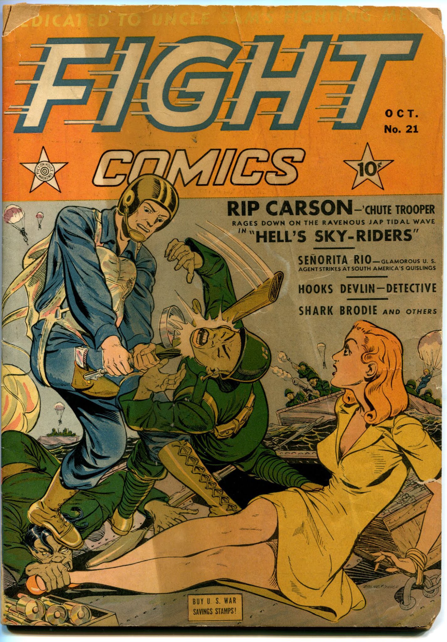 Read online Fight Comics comic -  Issue #21 - 1