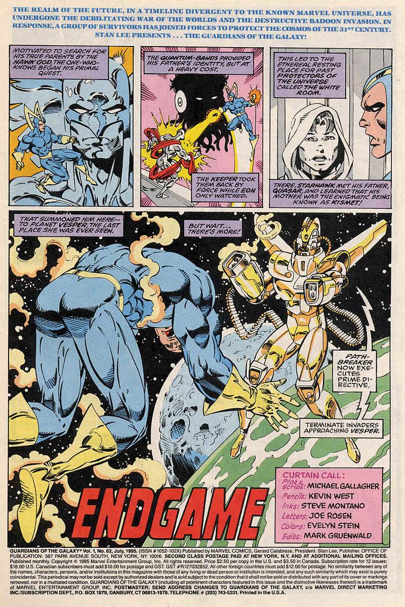 Read online Guardians of the Galaxy (1990) comic -  Issue #62 - 2