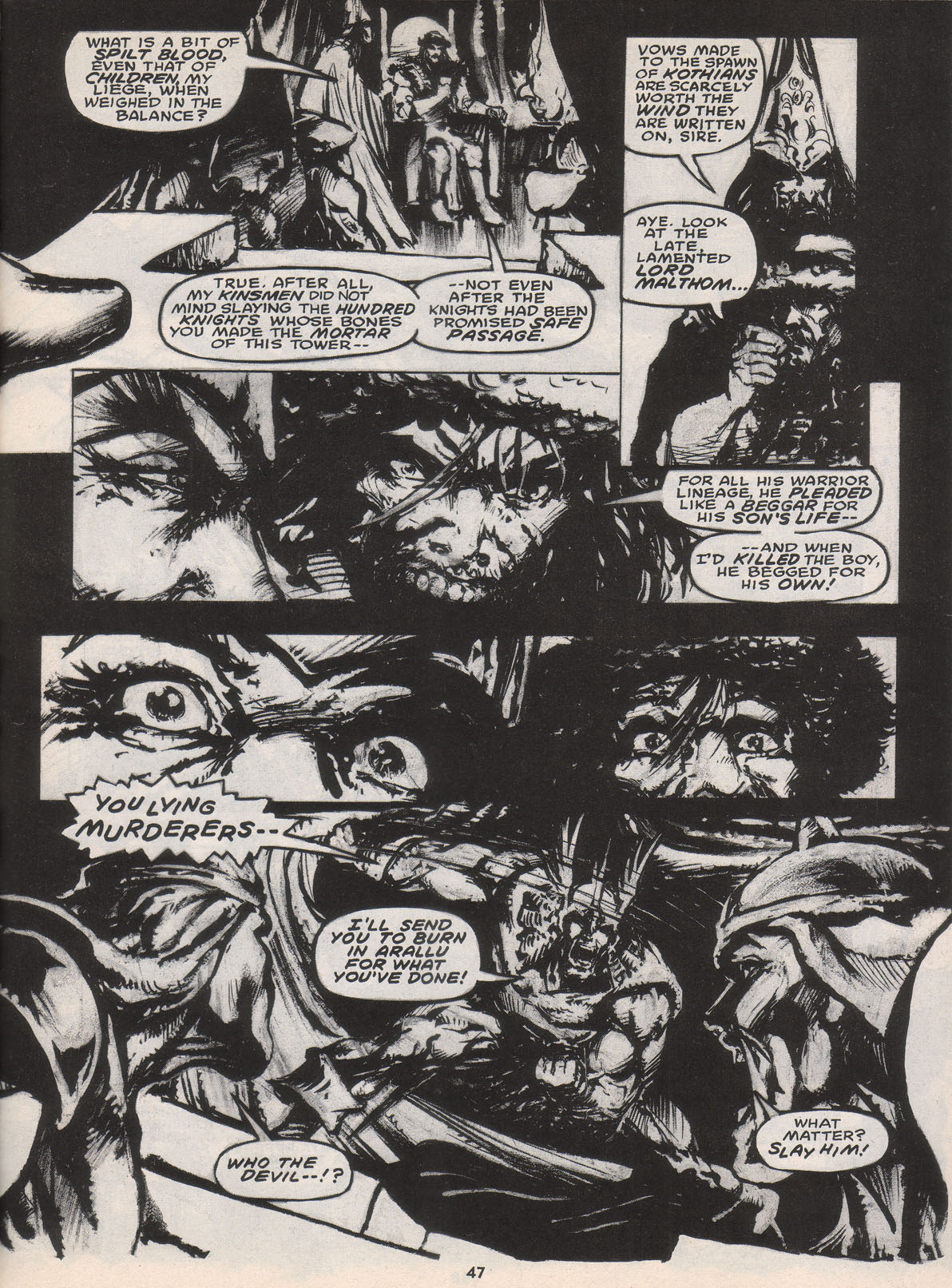 Read online The Savage Sword Of Conan comic -  Issue #222 - 48