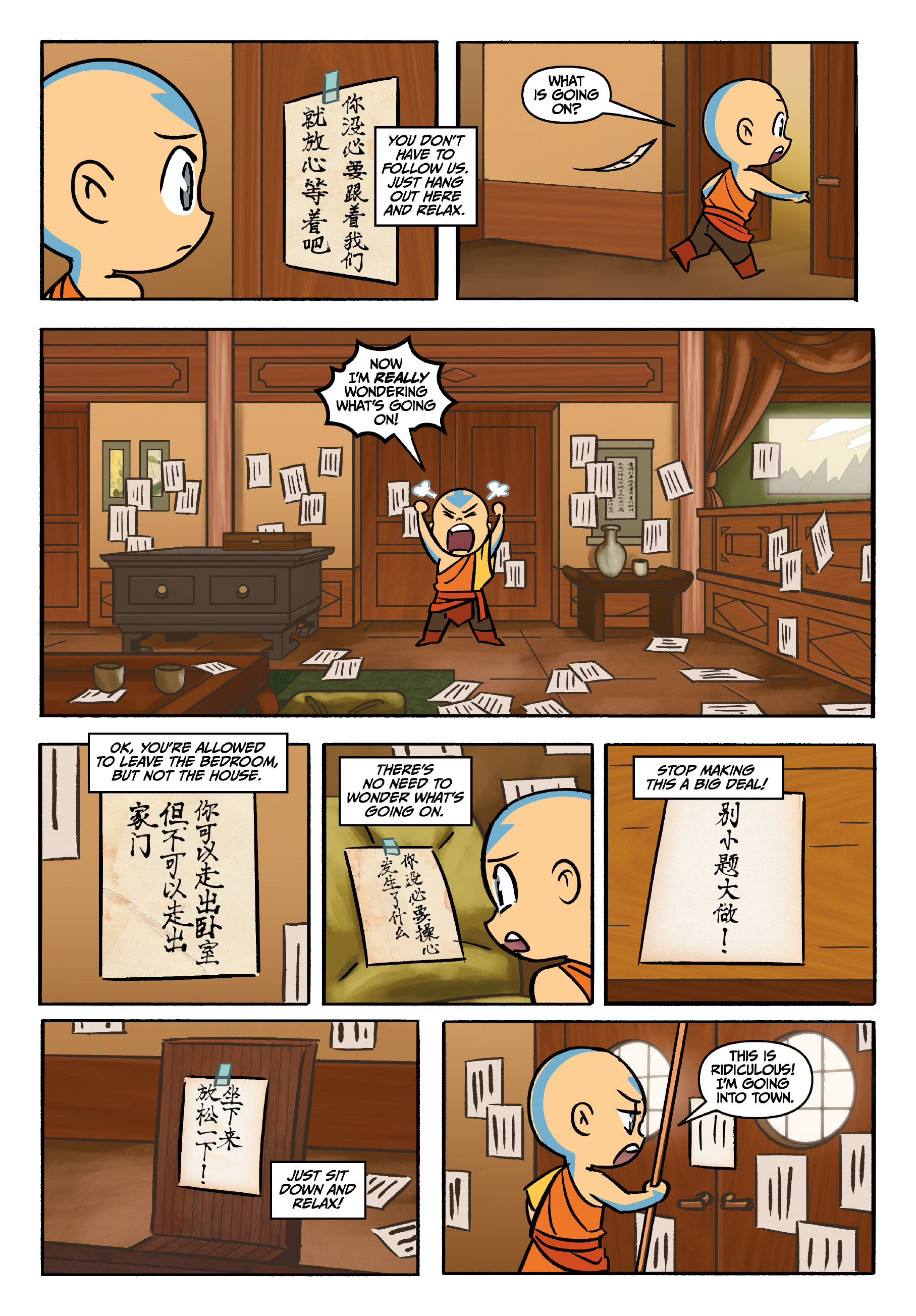 Read online Avatar: The Last Airbender Chibis - Aang's Unfreezing Day comic -  Issue # Full - 8