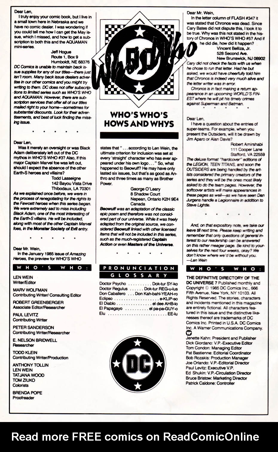 Read online Who's Who: The Definitive Directory of the DC Universe comic -  Issue #7 - 2