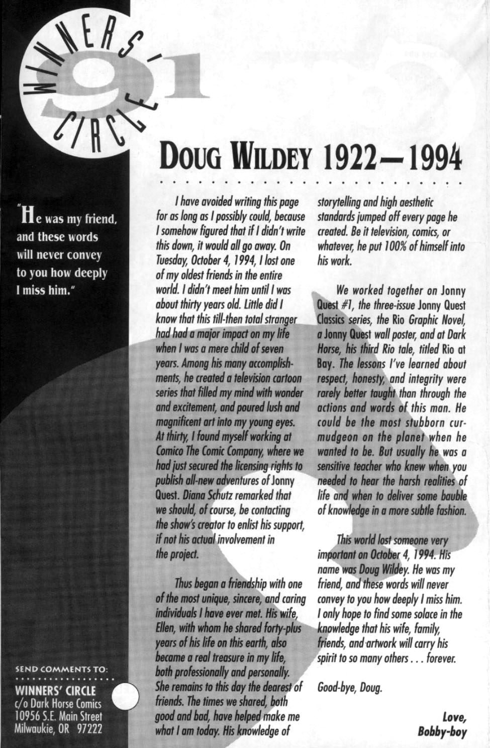 Read online Dark Horse Presents (1986) comic -  Issue #91 - 11