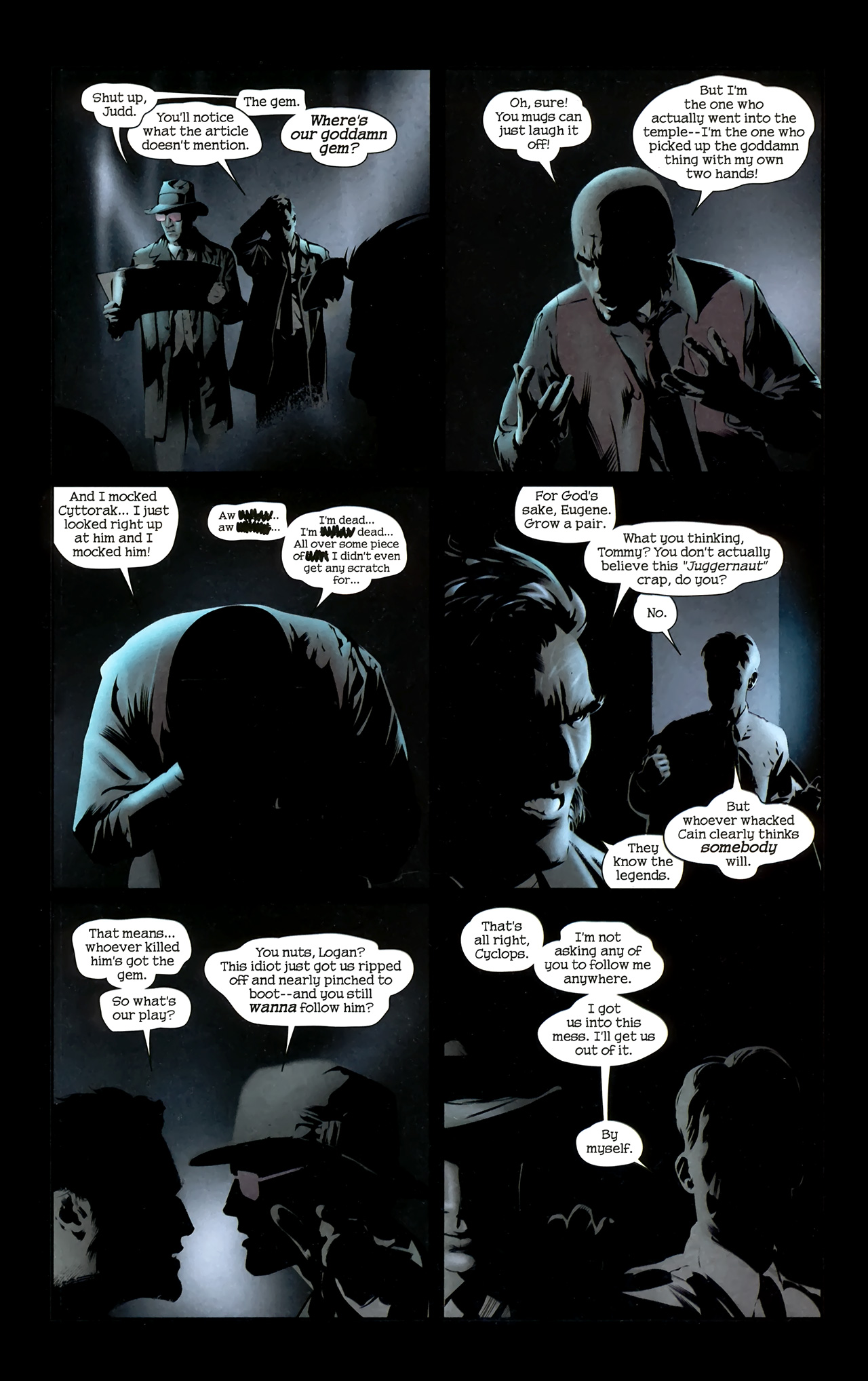Read online X-Men Noir: Mark of Cain comic -  Issue #1 - 21