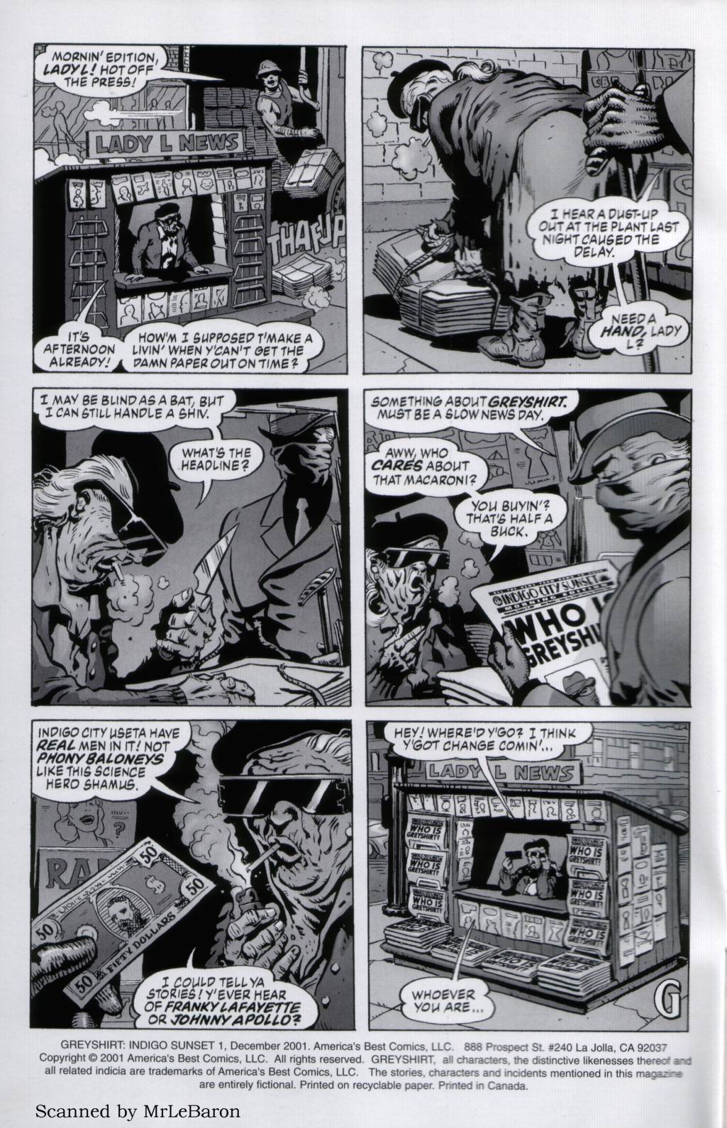 Read online Greyshirt: Indigo Sunset comic -  Issue #1 - 2