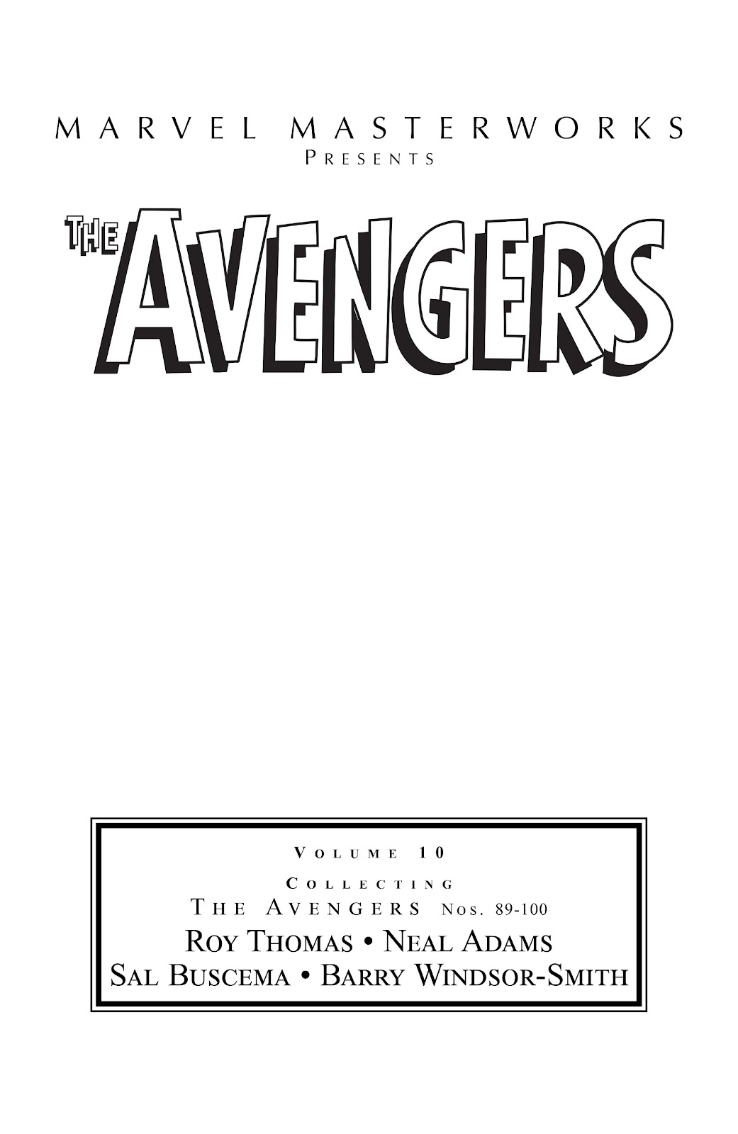 Marvel Masterworks: The Avengers issue TPB 10 (Part 1) - Page 2