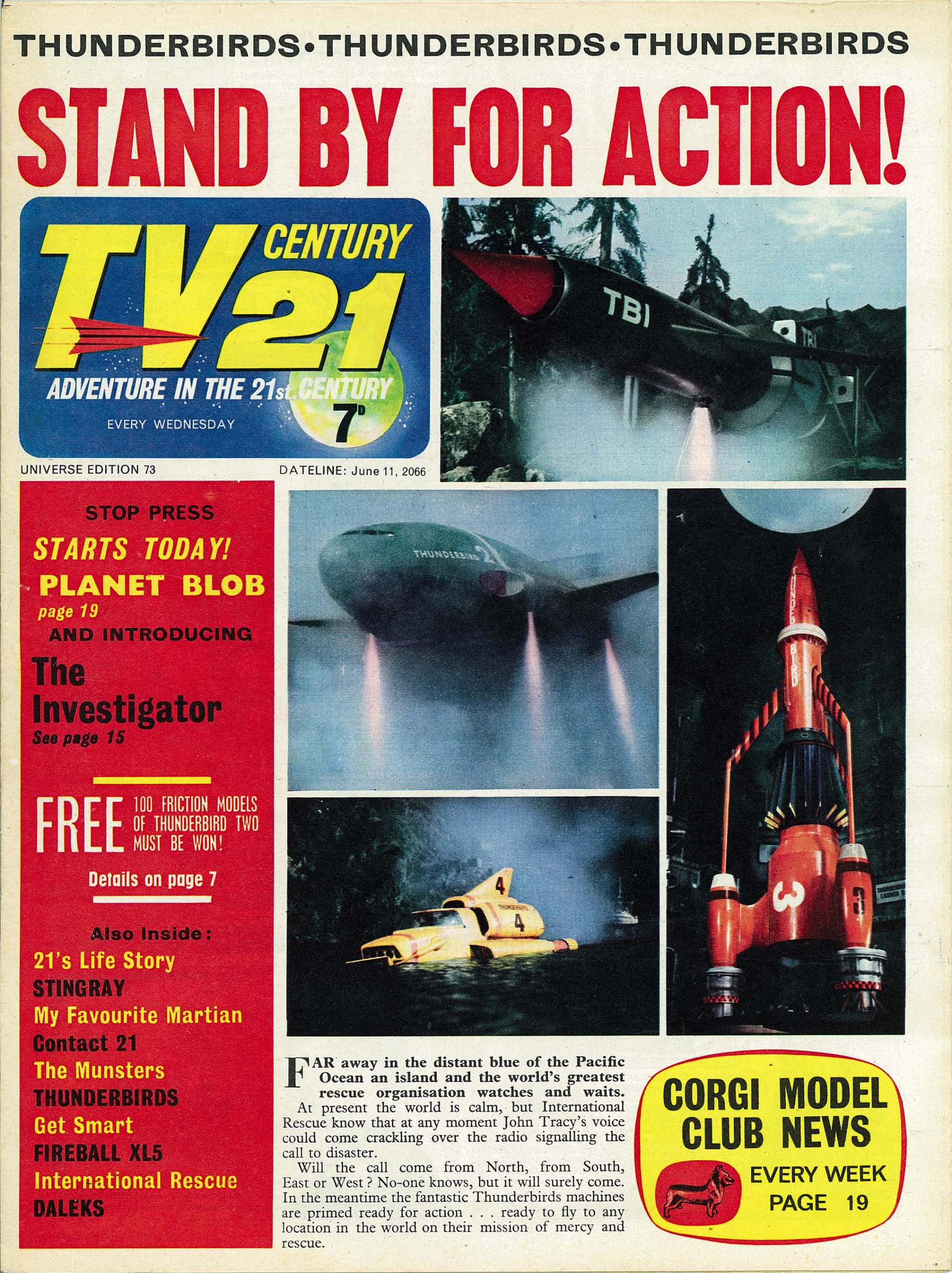 Read online TV Century 21 (TV 21) comic -  Issue #73 - 1
