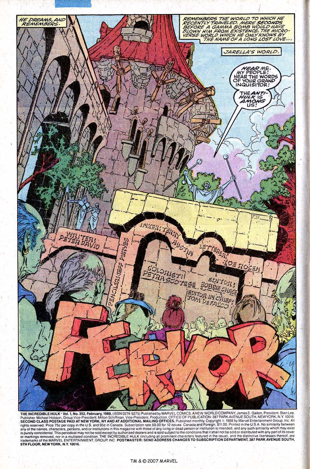Read online The Incredible Hulk (1968) comic -  Issue #352 - 4