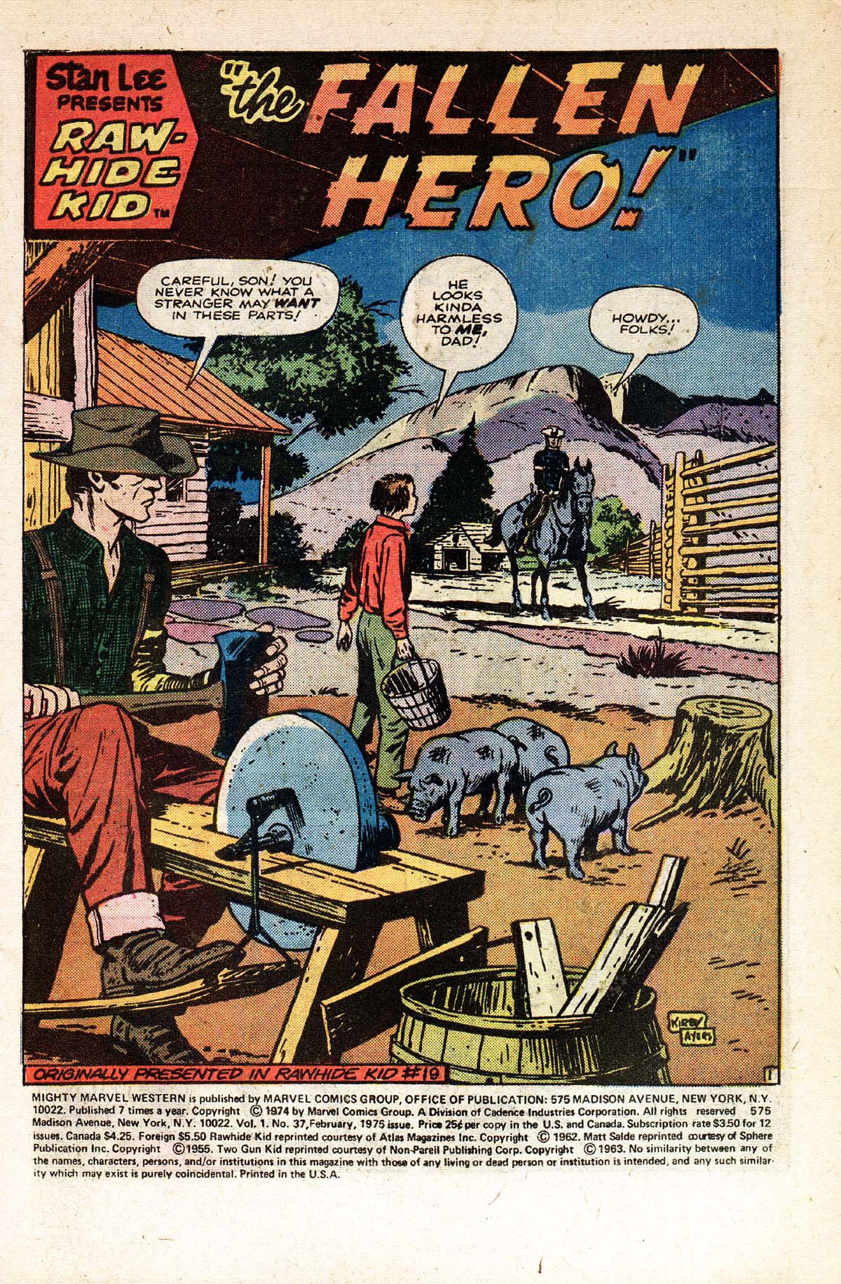 Read online The Mighty Marvel Western comic -  Issue #37 - 2