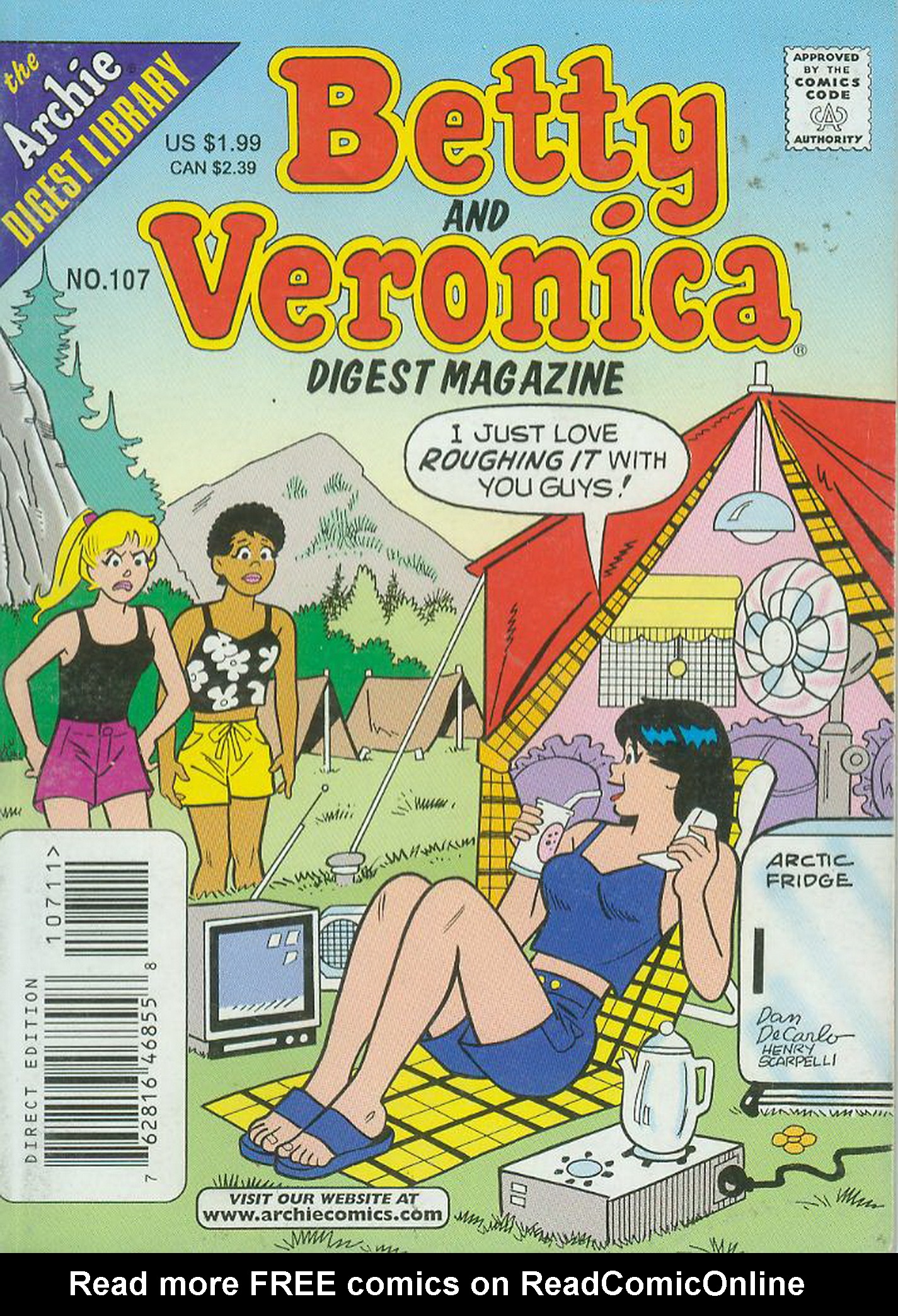 Read online Betty and Veronica Digest Magazine comic -  Issue #107 - 1