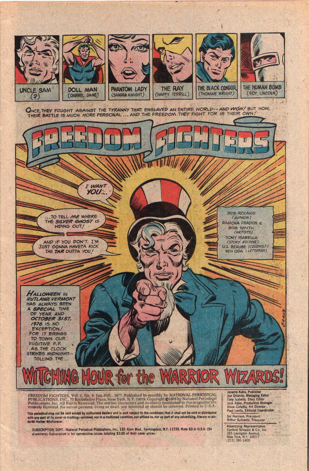 Freedom Fighters (1976) Issue #6 #6 - English 3