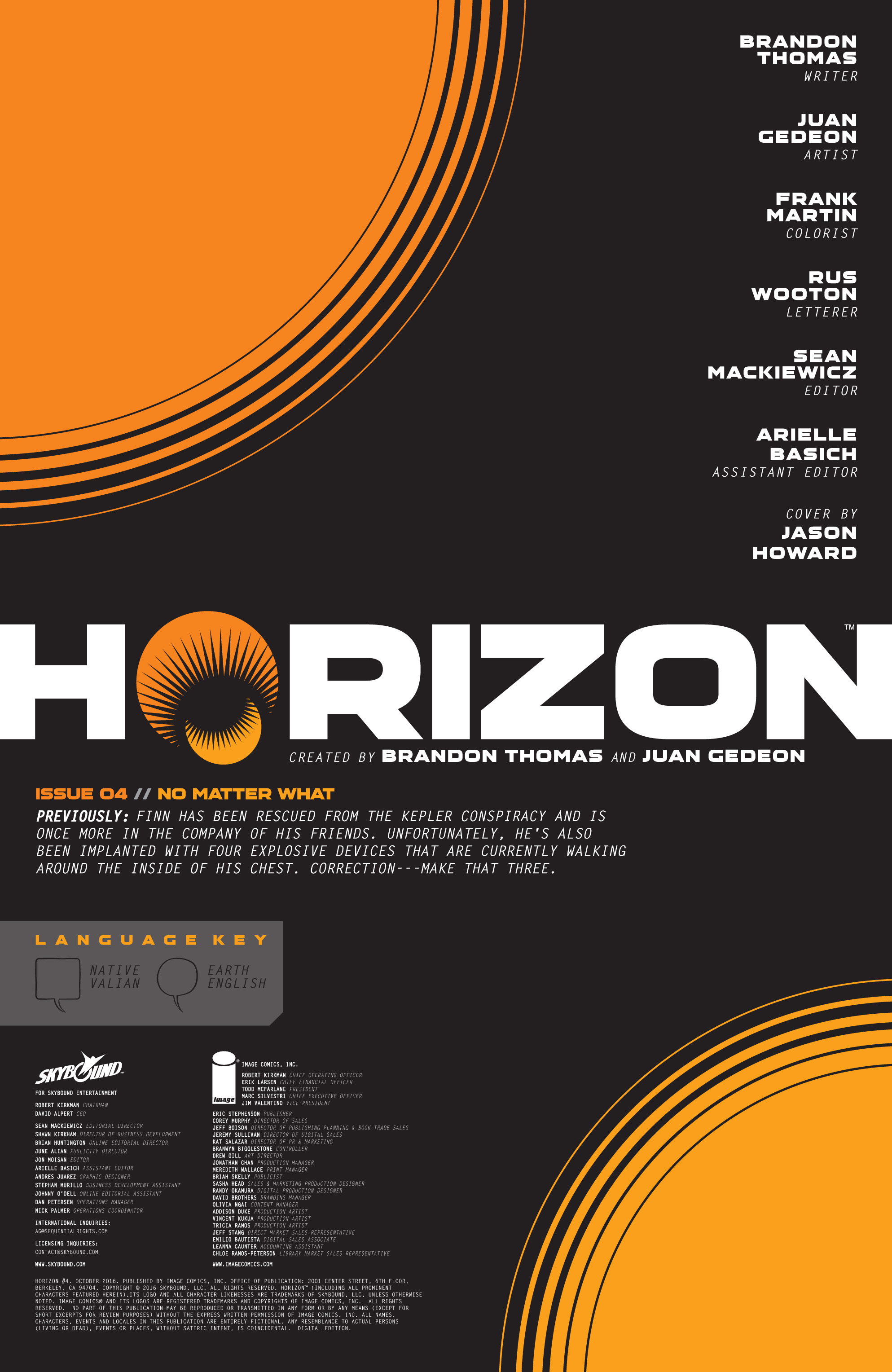 Read online Horizon comic -  Issue #4 - 2