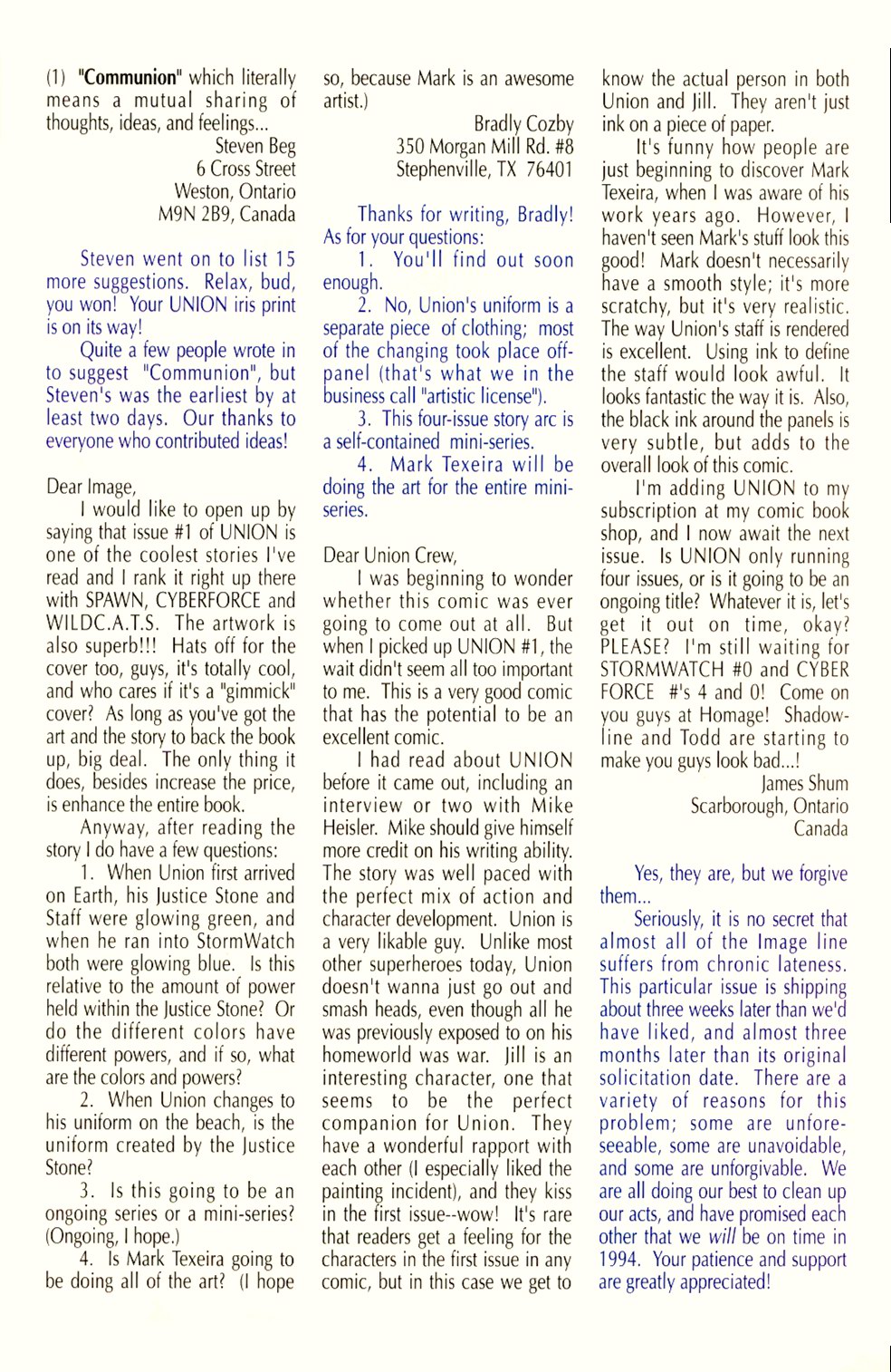 Read online Union (1993) comic -  Issue #2 - 28