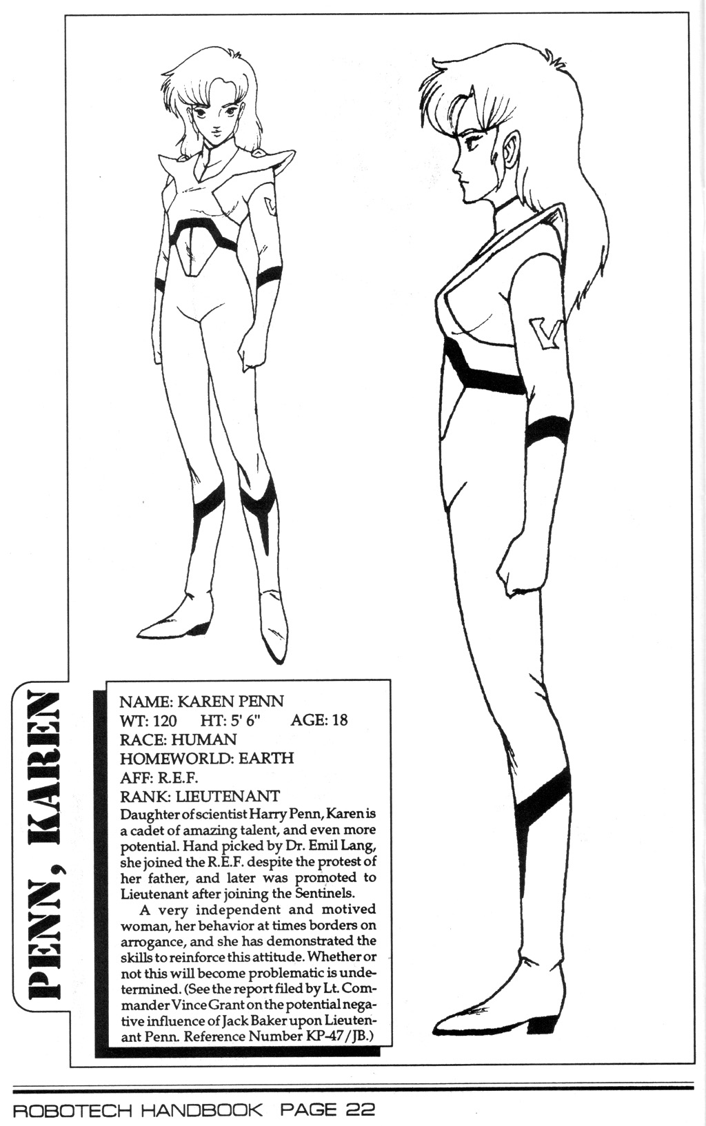 Read online Robotech II: The Sentinels comic -  Issue # _Handbook 1 - 24