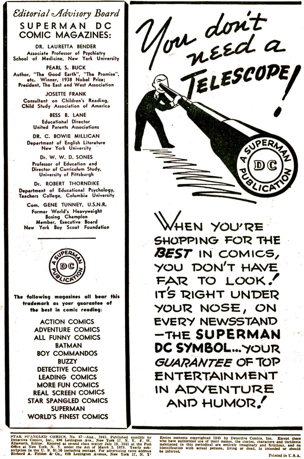 Read online Star Spangled Comics comic -  Issue #47 - 2