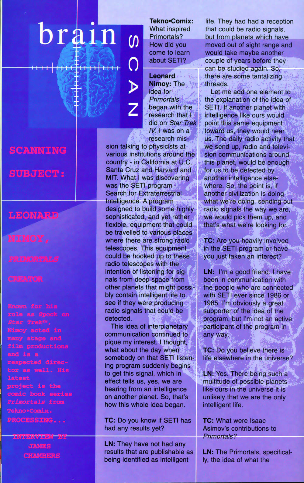 Read online Leonard Nimoy's Primortals (1995) comic -  Issue #1 - 25