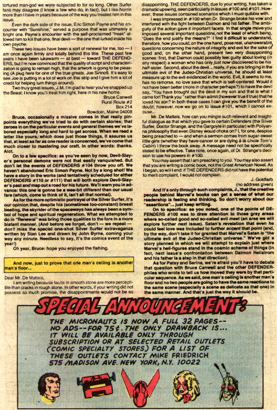 Read online The Defenders (1972) comic -  Issue #104 - 25