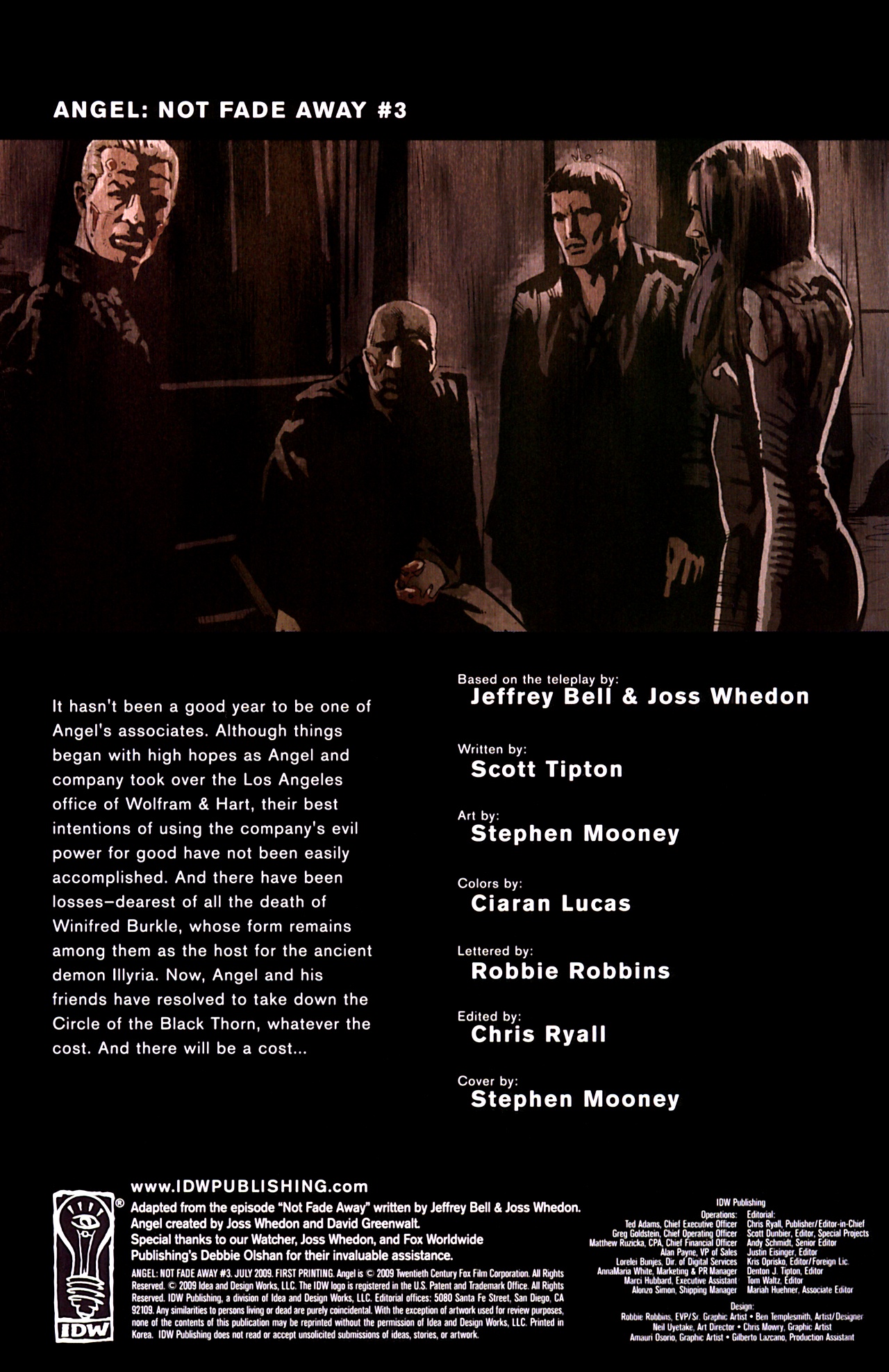 Read online Angel: Not Fade Away comic -  Issue #3 - 2