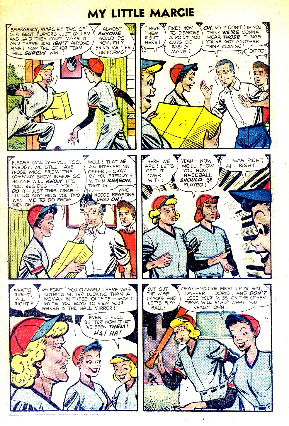 Read online My Little Margie (1954) comic -  Issue #5 - 7