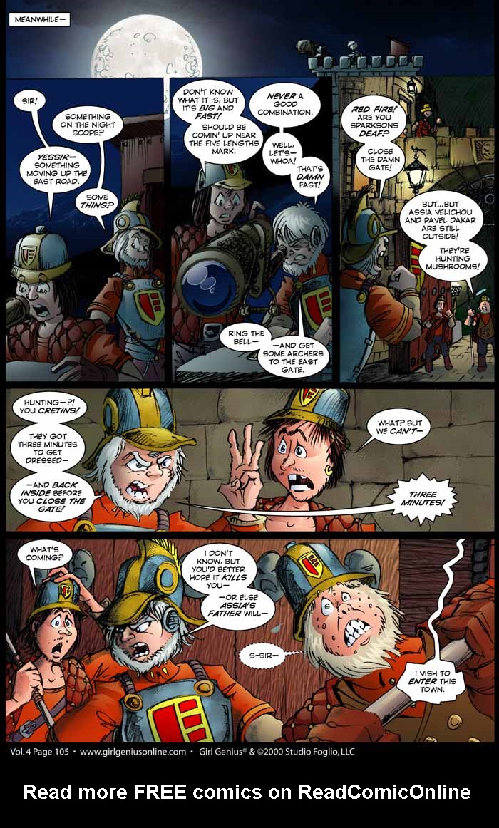 Read online Girl Genius (2002) comic -  Issue #4 - 107