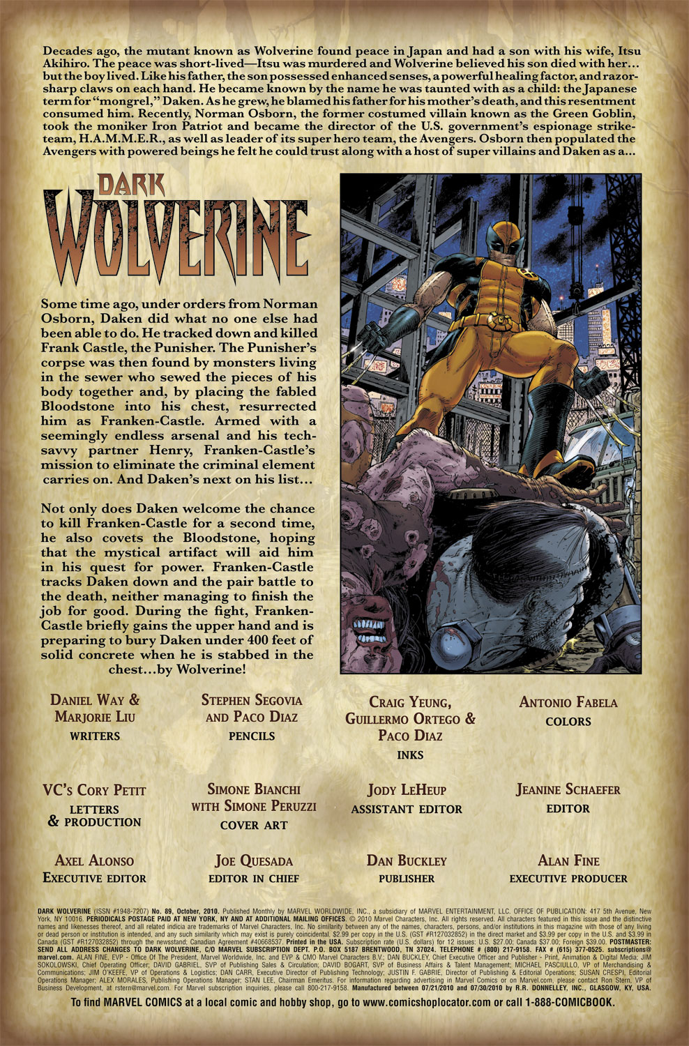 Read online Dark Wolverine comic -  Issue #89 - 2