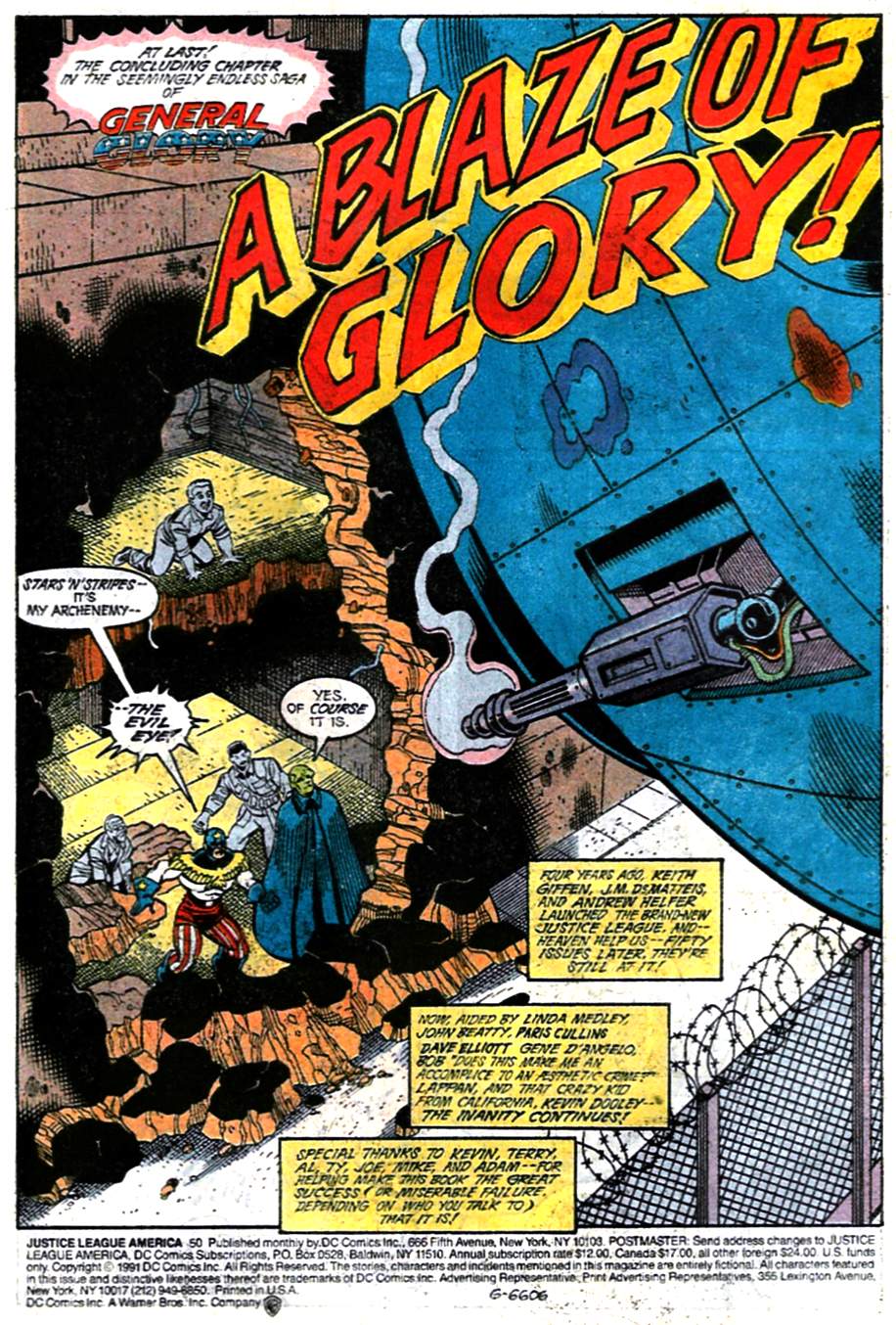 Read online Justice League America comic -  Issue #50 - 2