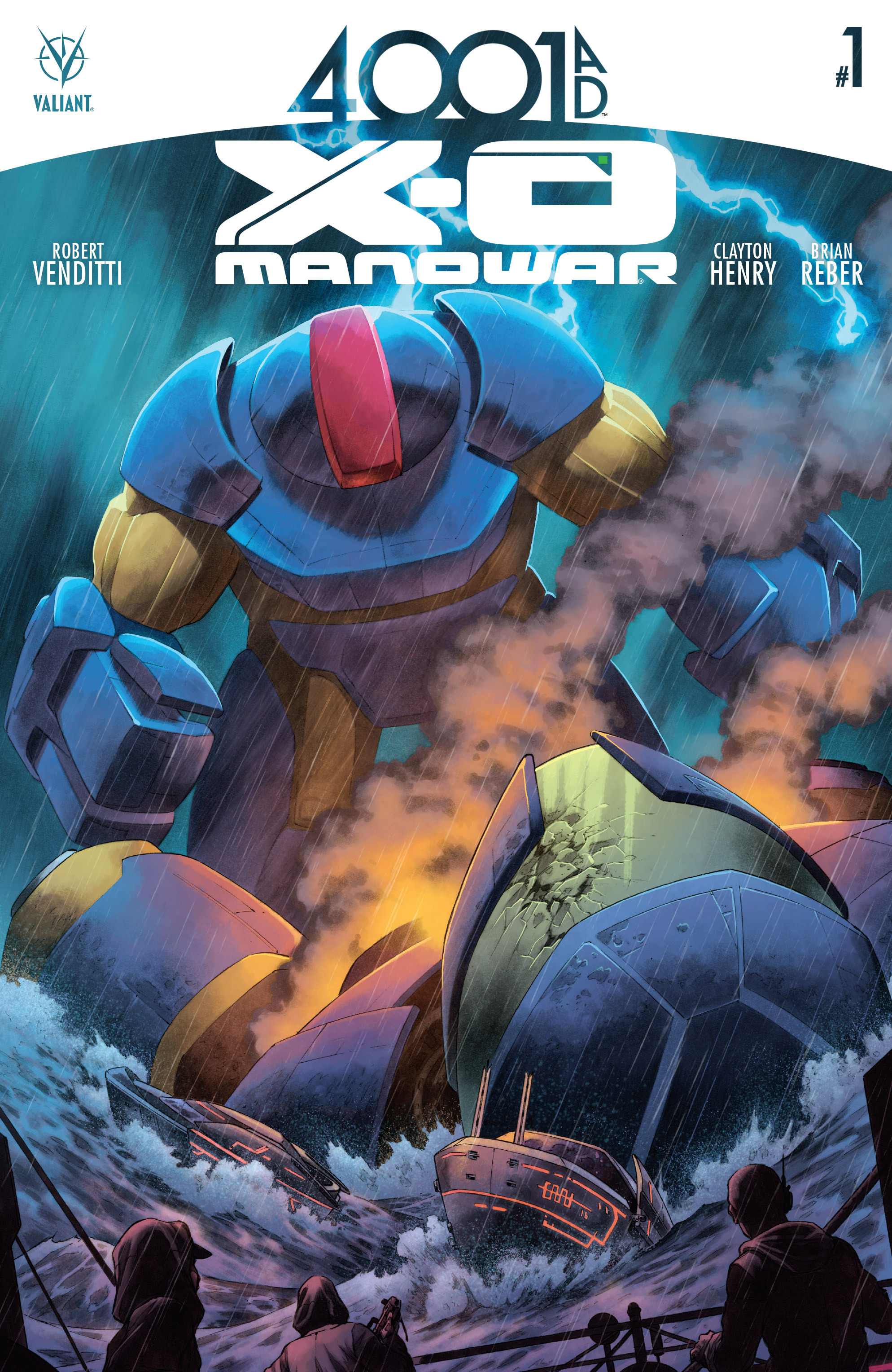 Read online 4001 A.D.: X-O Manowar comic -  Issue #1 - 1