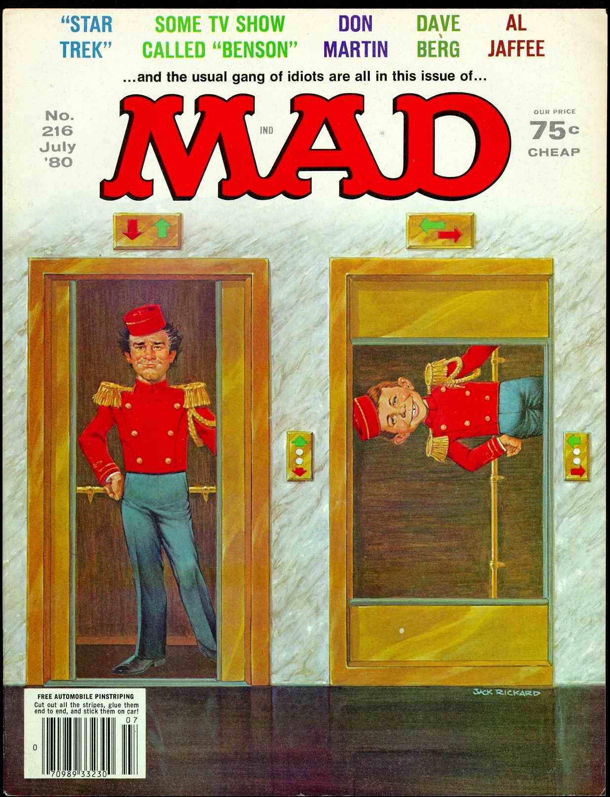 Read online MAD comic -  Issue #216 - 1