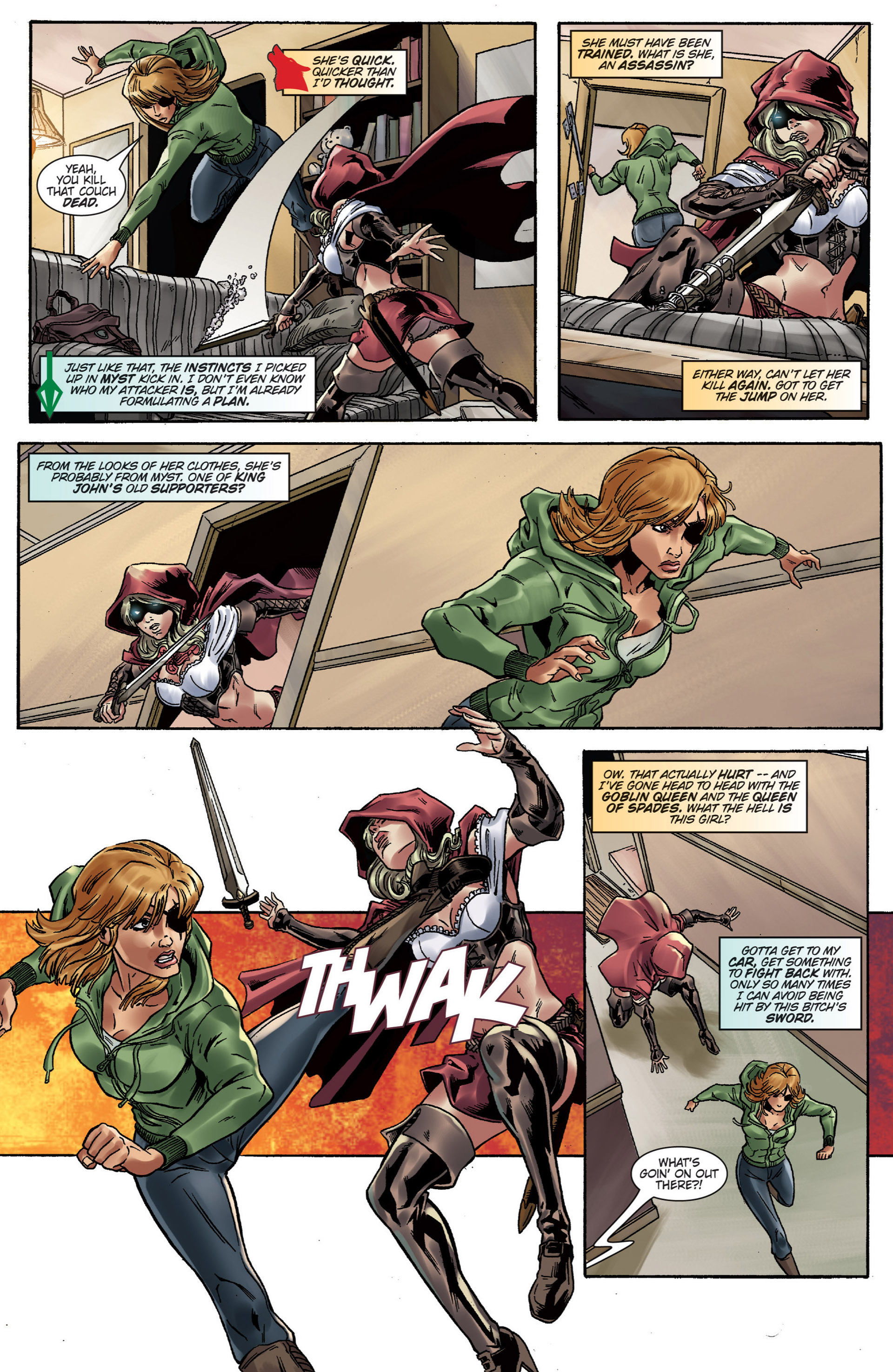 Read online Grimm Fairy Tales presents Robyn Hood vs. Red Riding Hood comic -  Issue # Full - 12